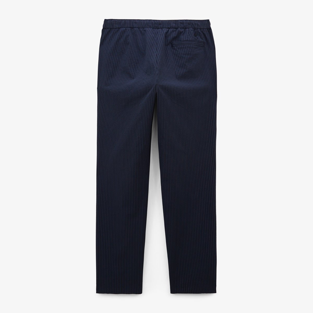 Tapered pants with elasticated waist and stripes SERGE BLANCO Blue