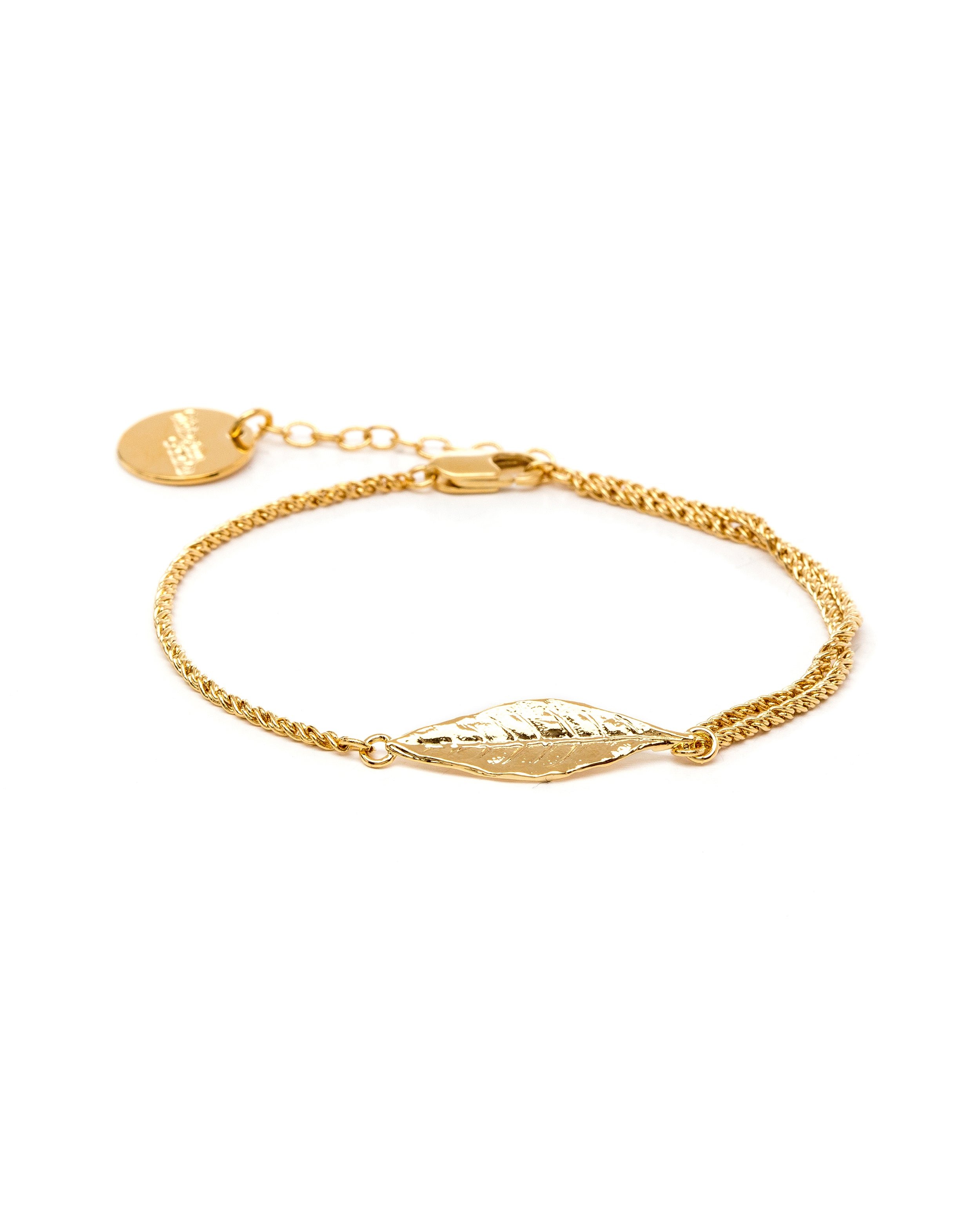 Bracelet feuille plaqué argent MONSIEUR SIMONE