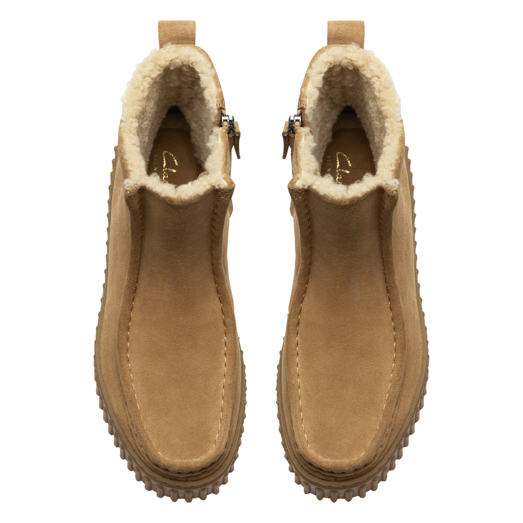 Suède enkellaarzen CLARKS Beige