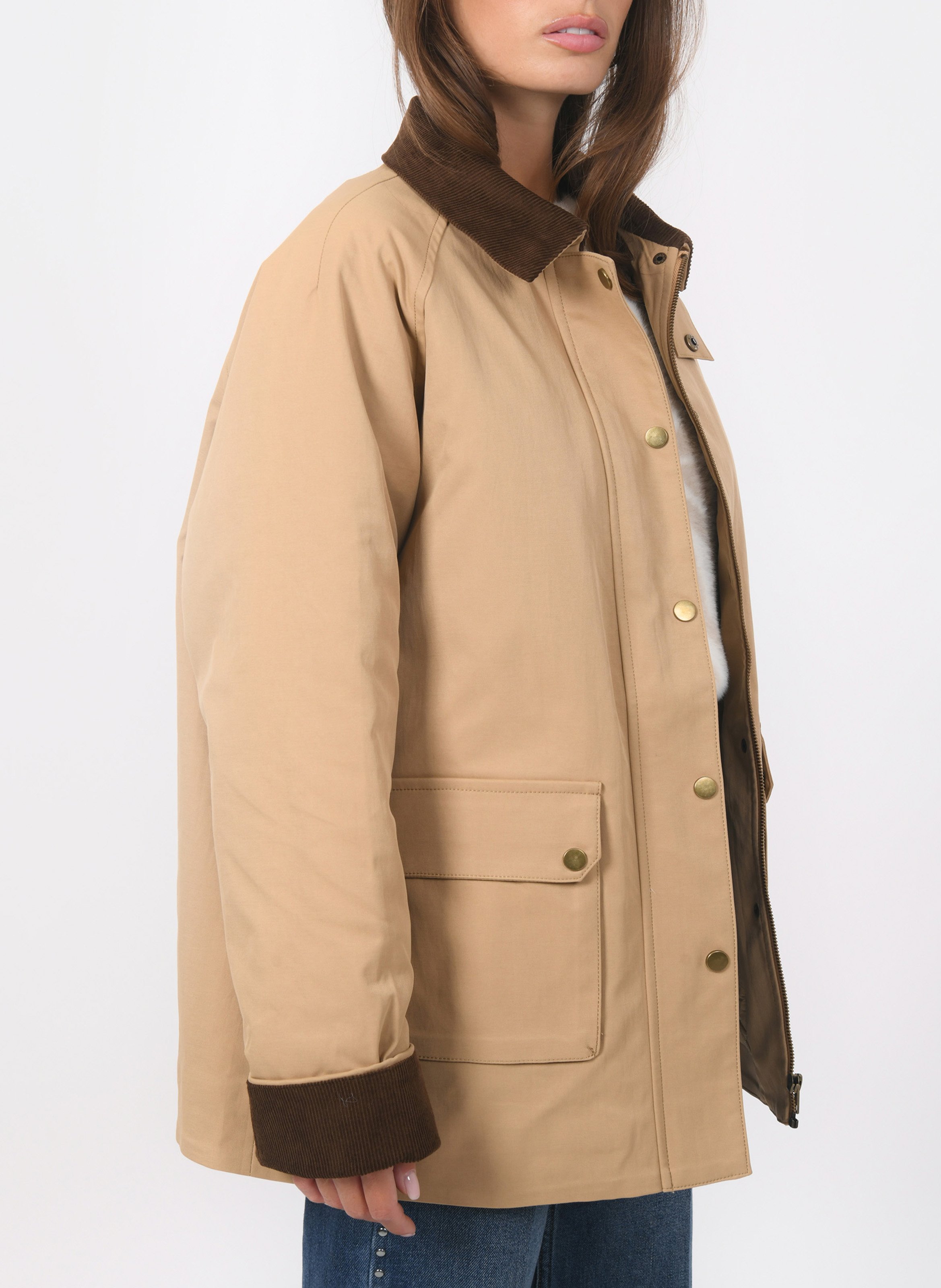 Blouson droit col classique KOOKAI Beige