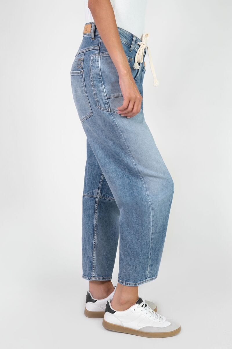 Loose jeans, wide balloon, length 34 LE TEMPS DES CERISES Blue