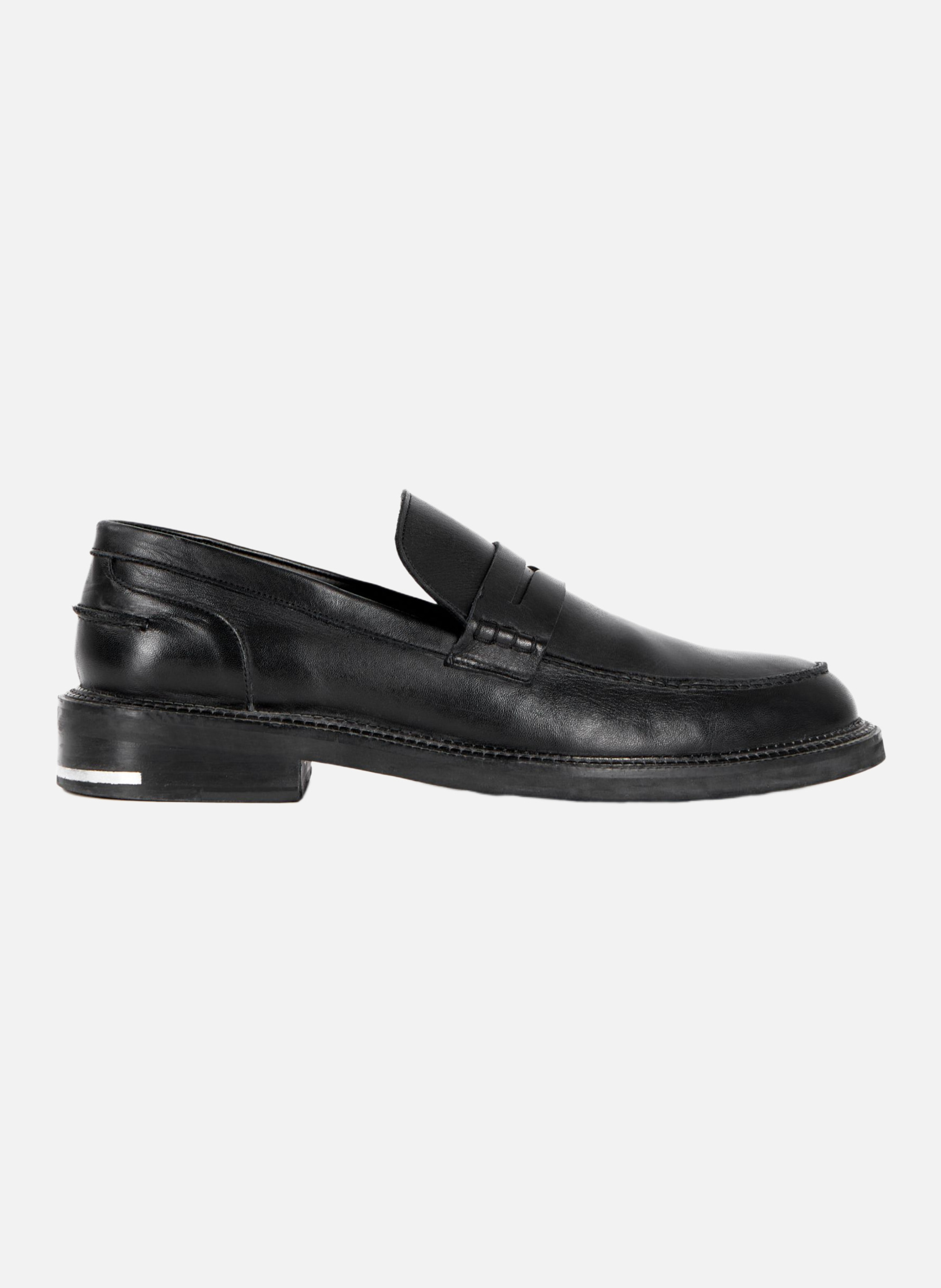 Leather penny loafers THE KOOPLES Black