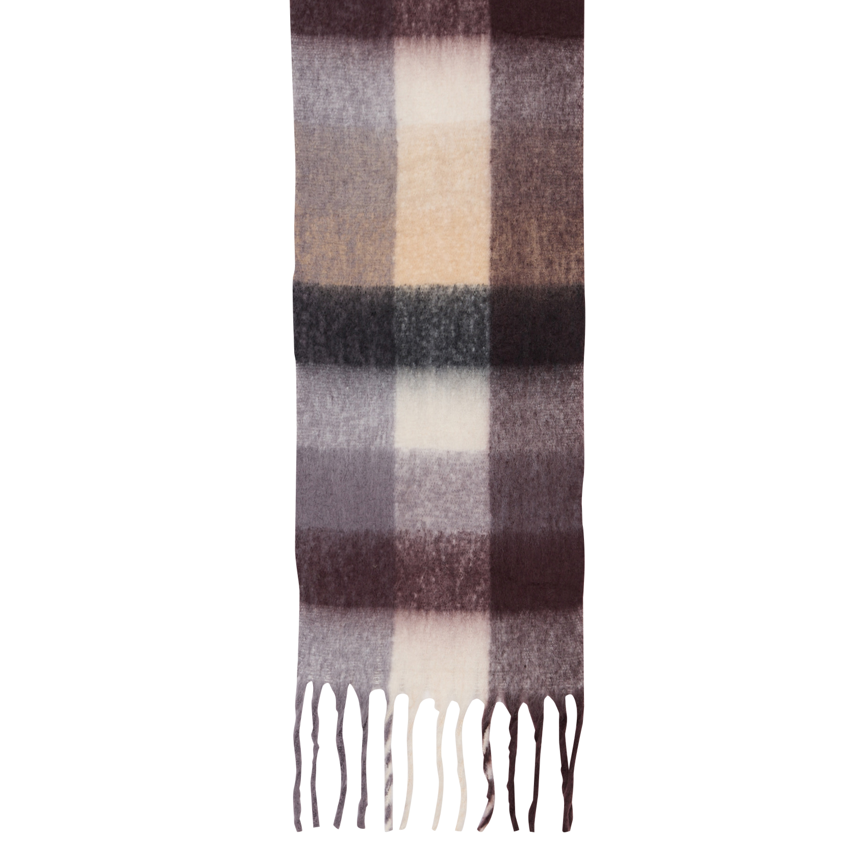 Sjaal met print en franjes KOOKAI Rood