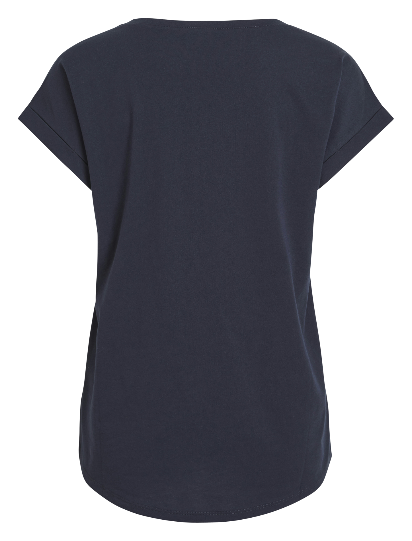 Basic cotton-mix T-shirt VILA Black