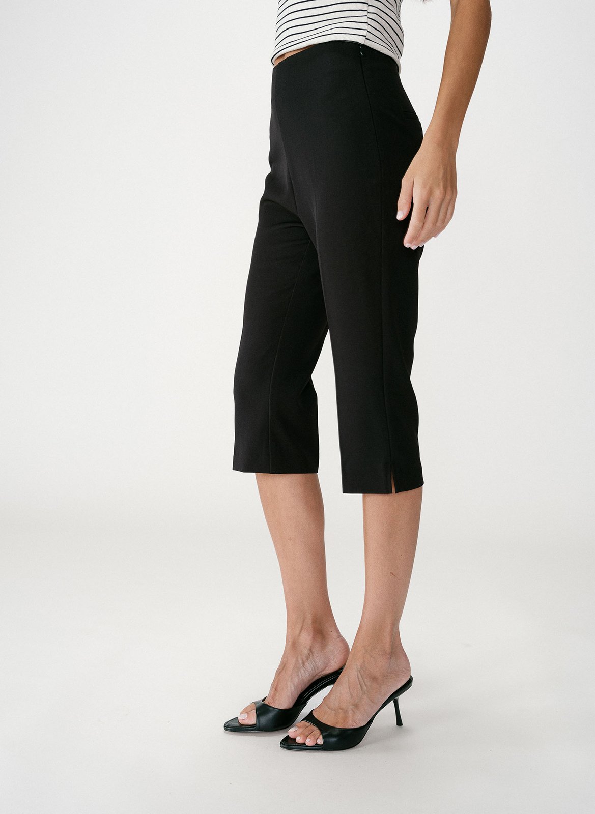 Capri à fentes GRACE ET MILA Noir