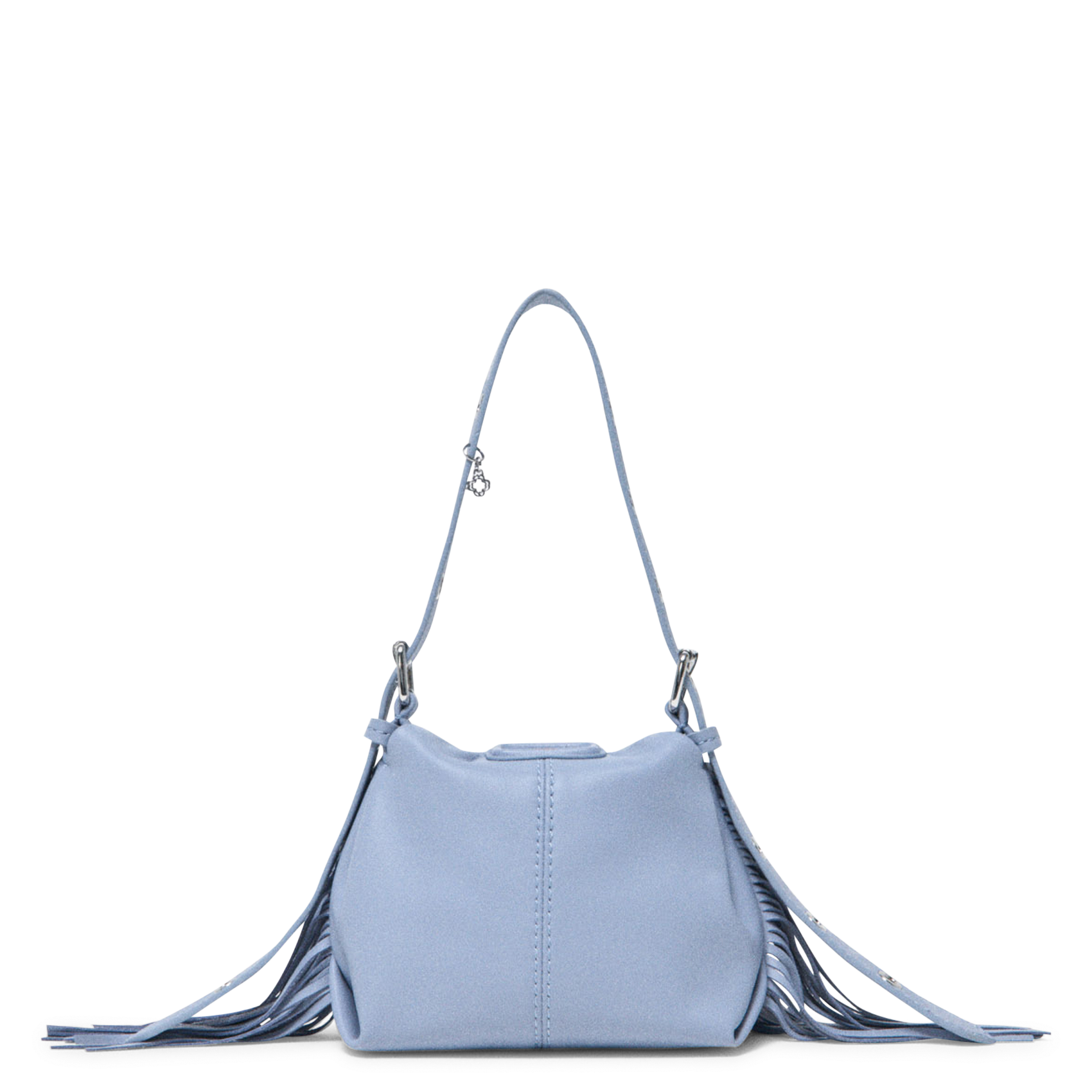 Dori leather shoulder bag MAJE Blue
