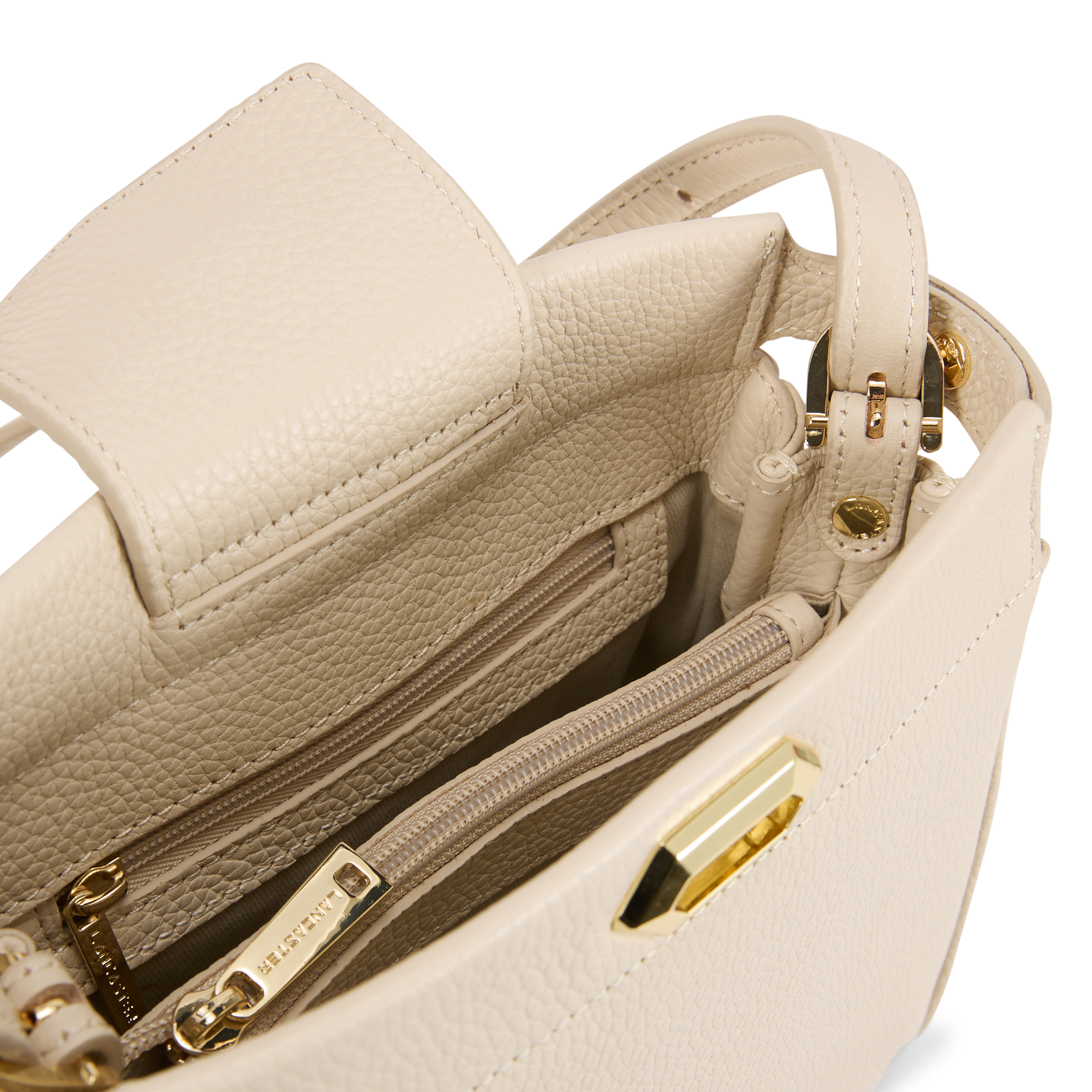 Dori leather shoulder bag LANCASTER PARIS White