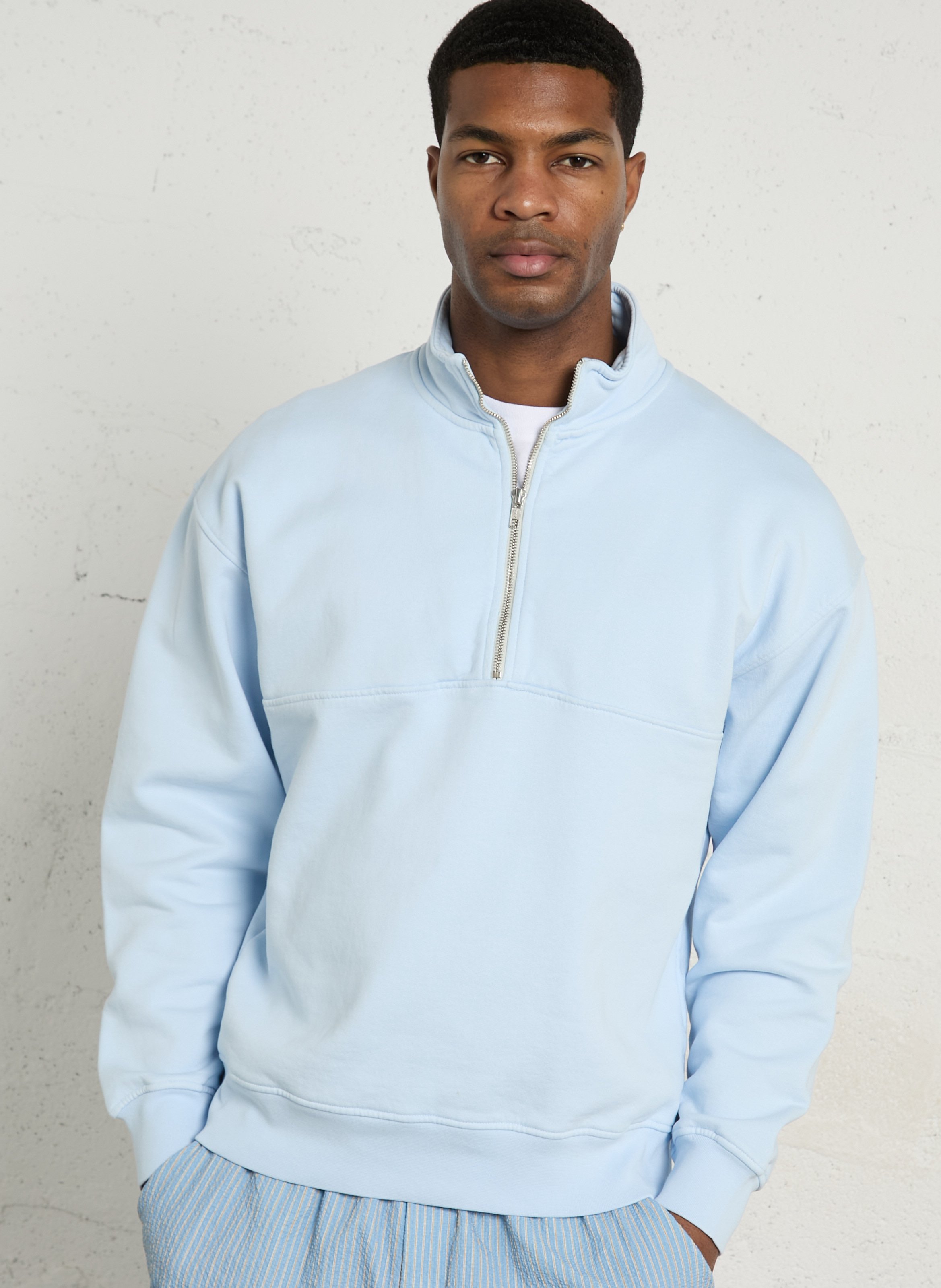 SWEATSHIRT COLORFUL STANDARD Blau