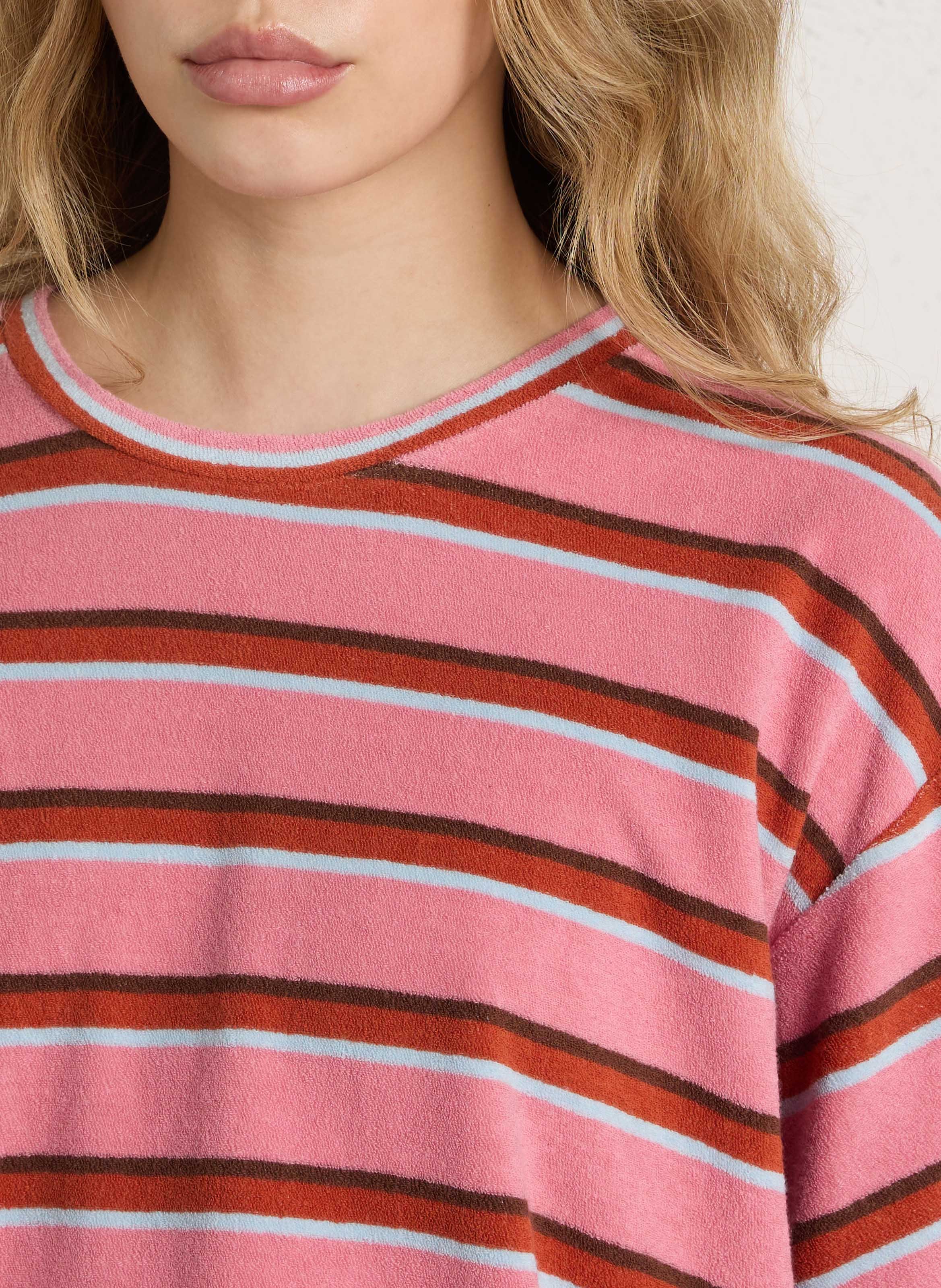 Rundhals-T-Shirt aus Bio-Baumwolle LEON & HARPER Rosa