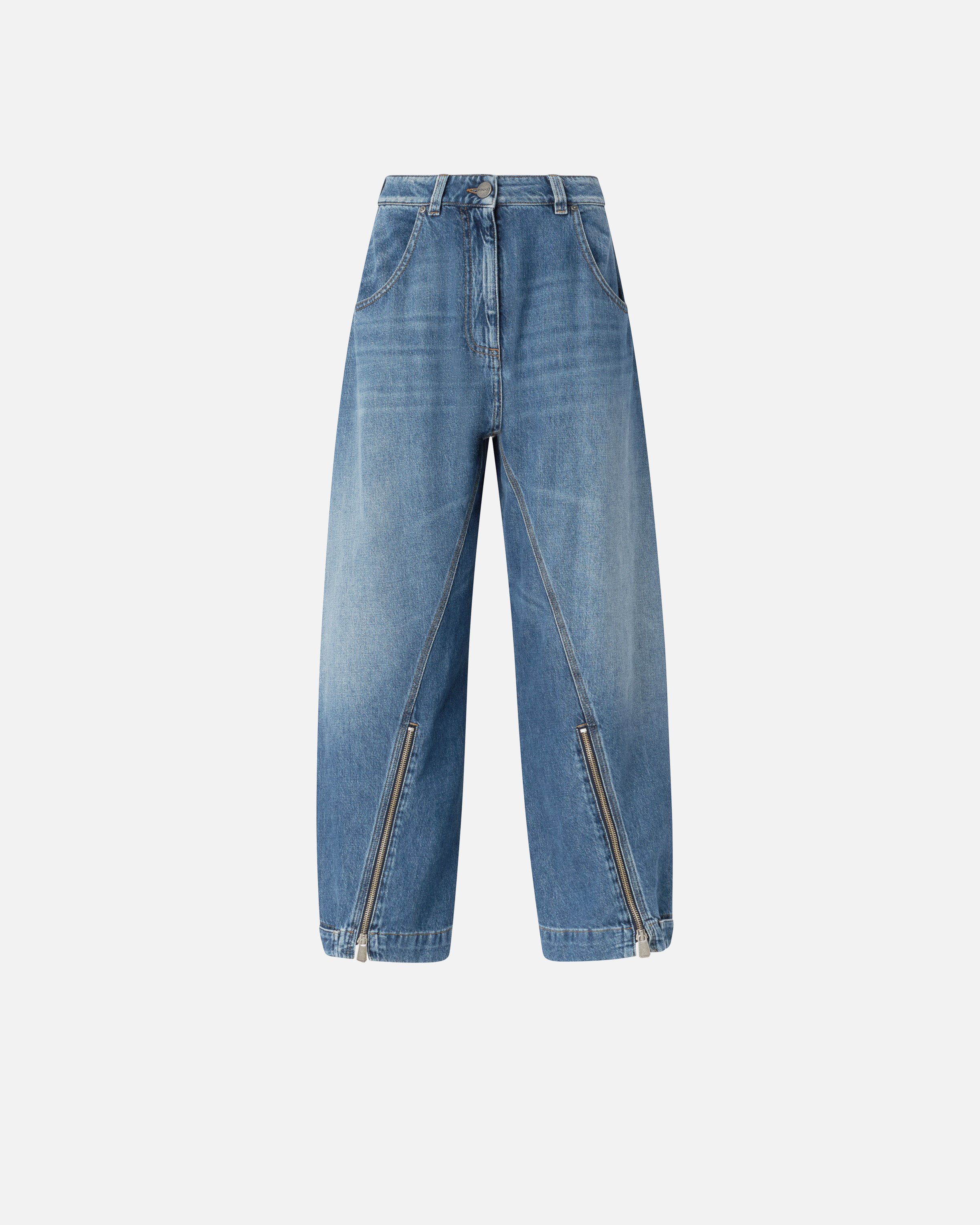 Zippered balloon jeans PINKO Blue