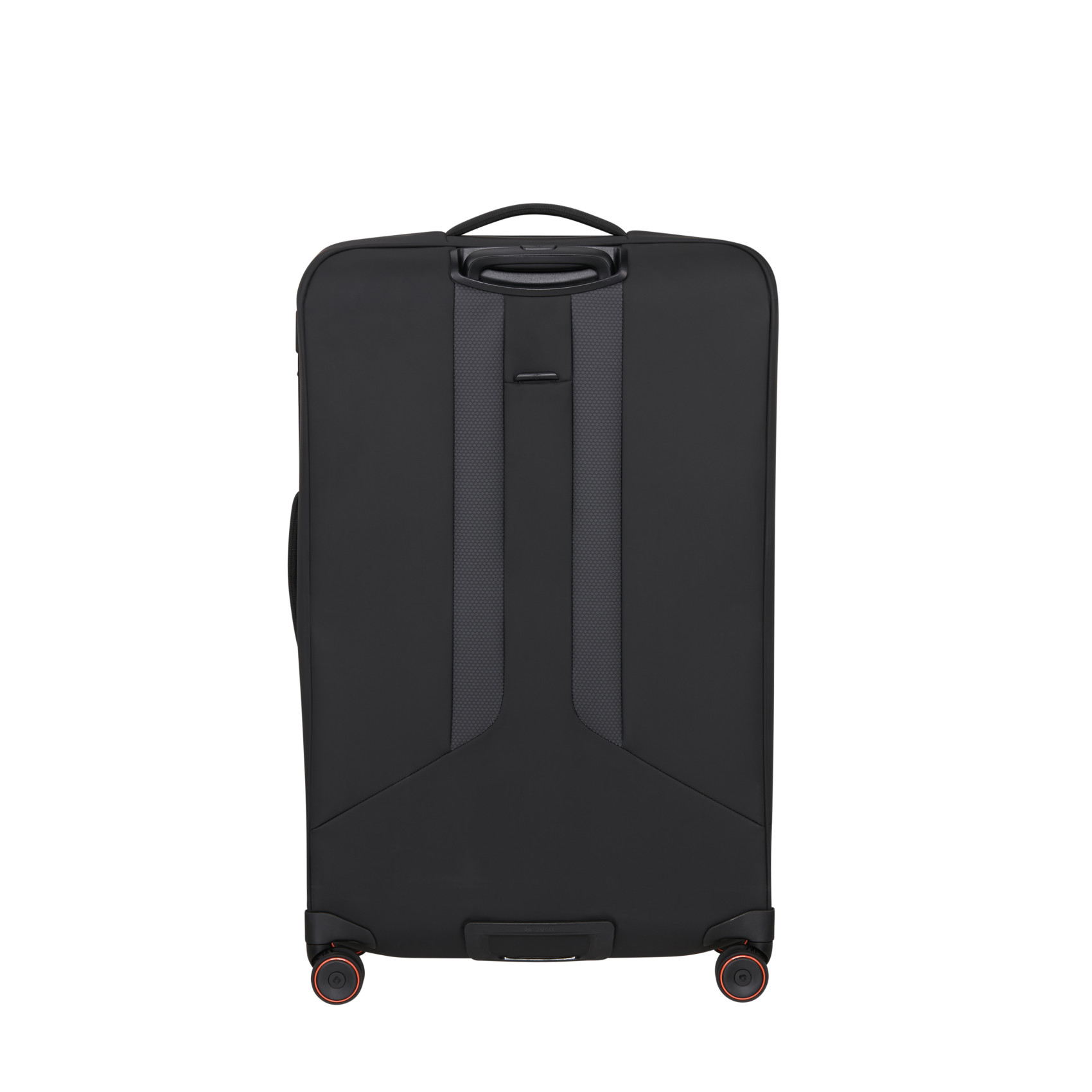 Glazed suitcase 4 wheels size L Black