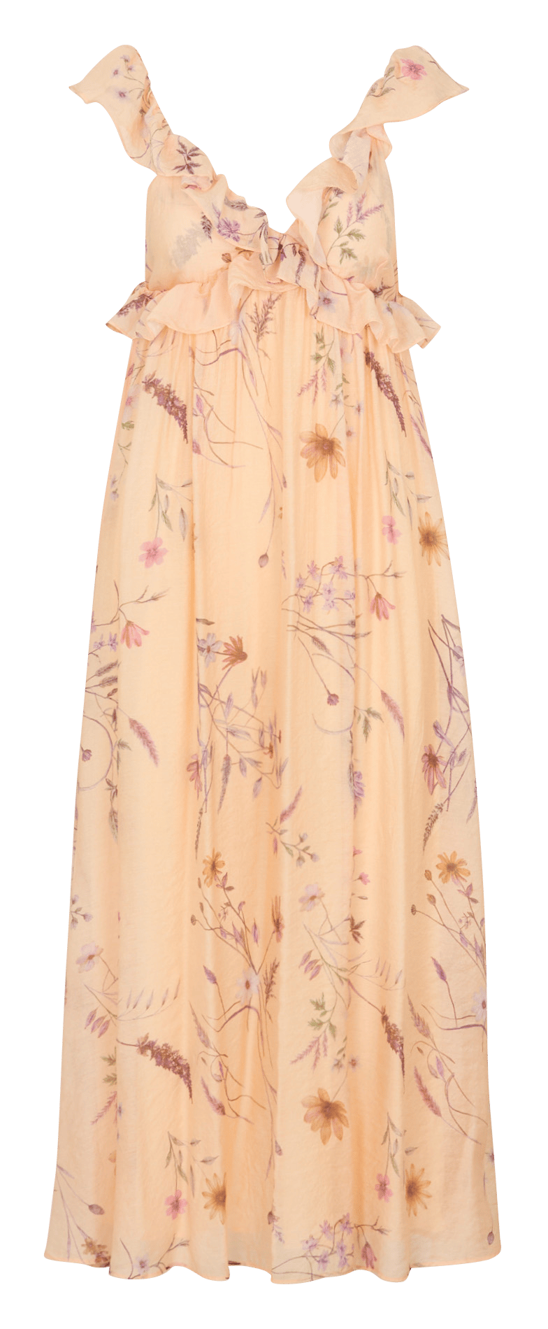 Robe longue ample imprimée BERENICE Multicolore