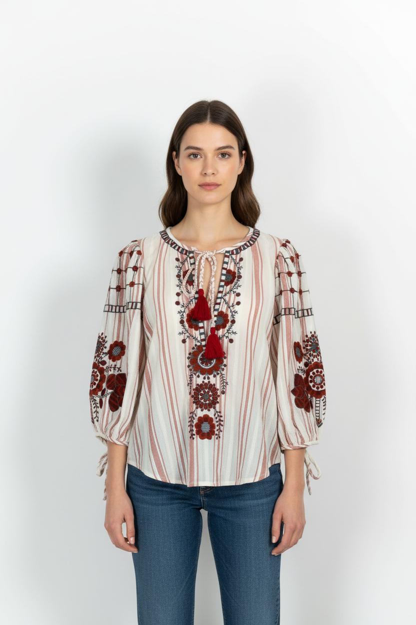 Blouse ANTIK BATIK - Seconde Main White