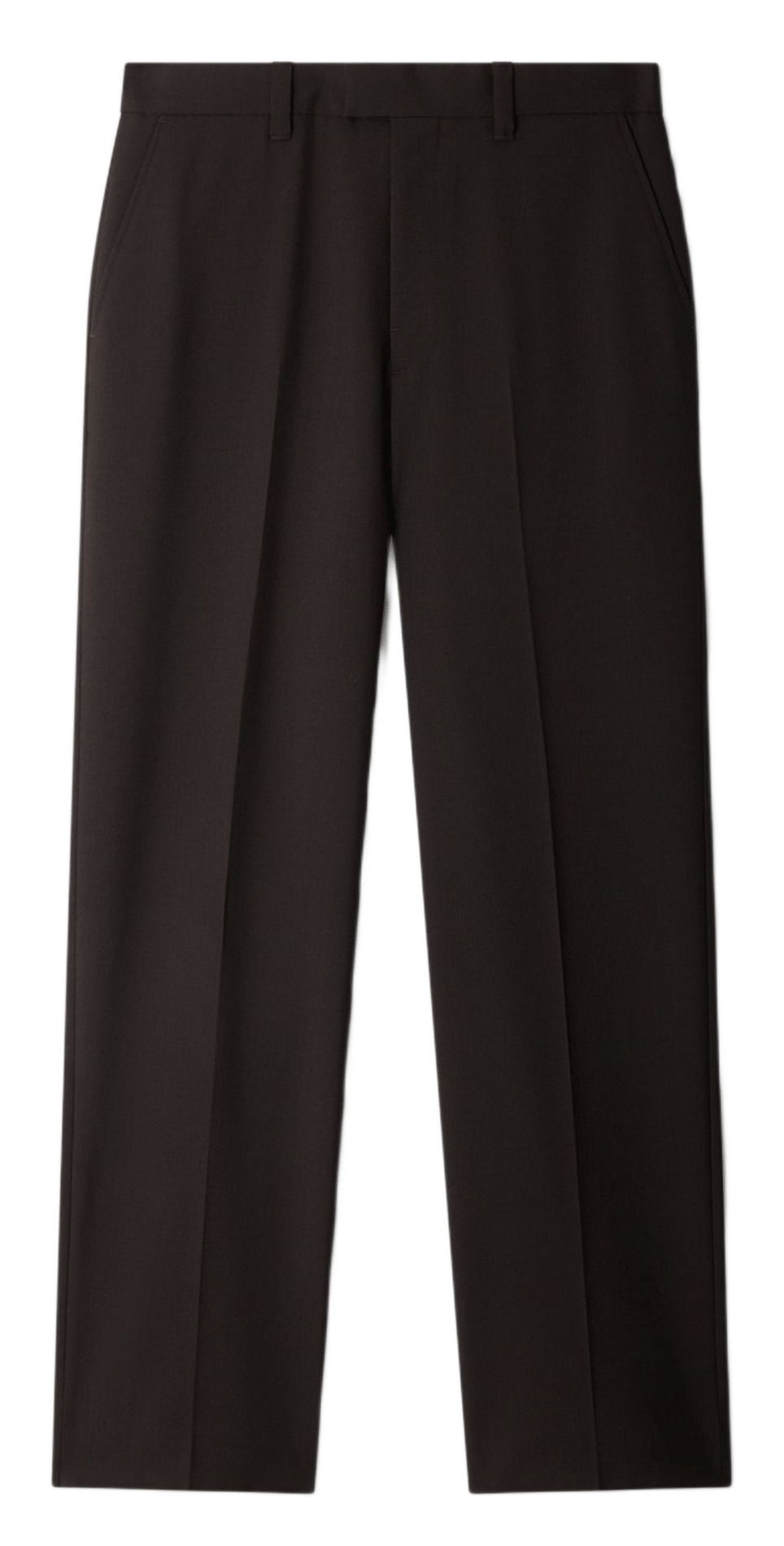 Pantalon de costume en laine mélangée SANDRO Marron