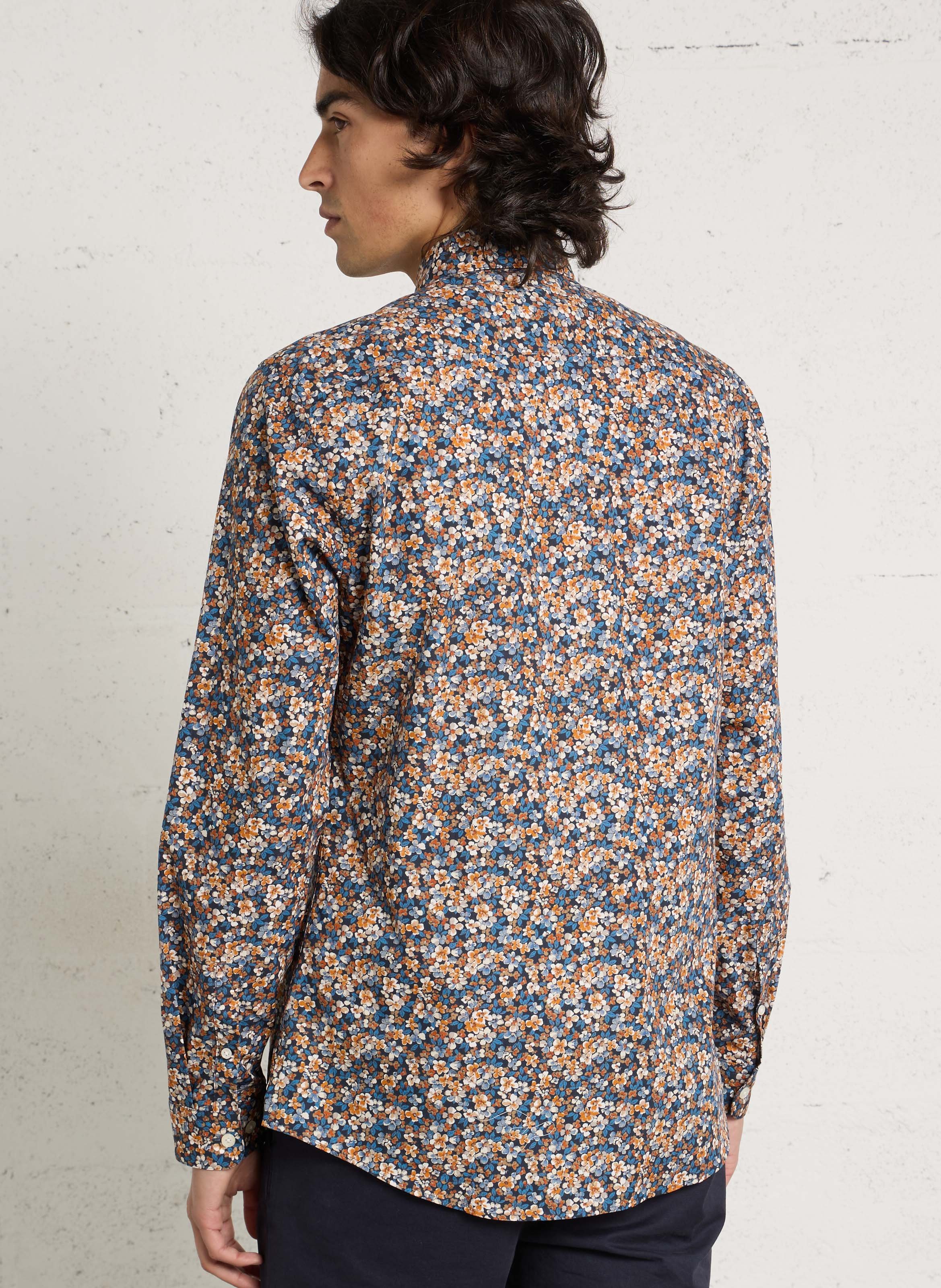 Chemise slim en coton AU PRINTEMPS PARIS Multicolore