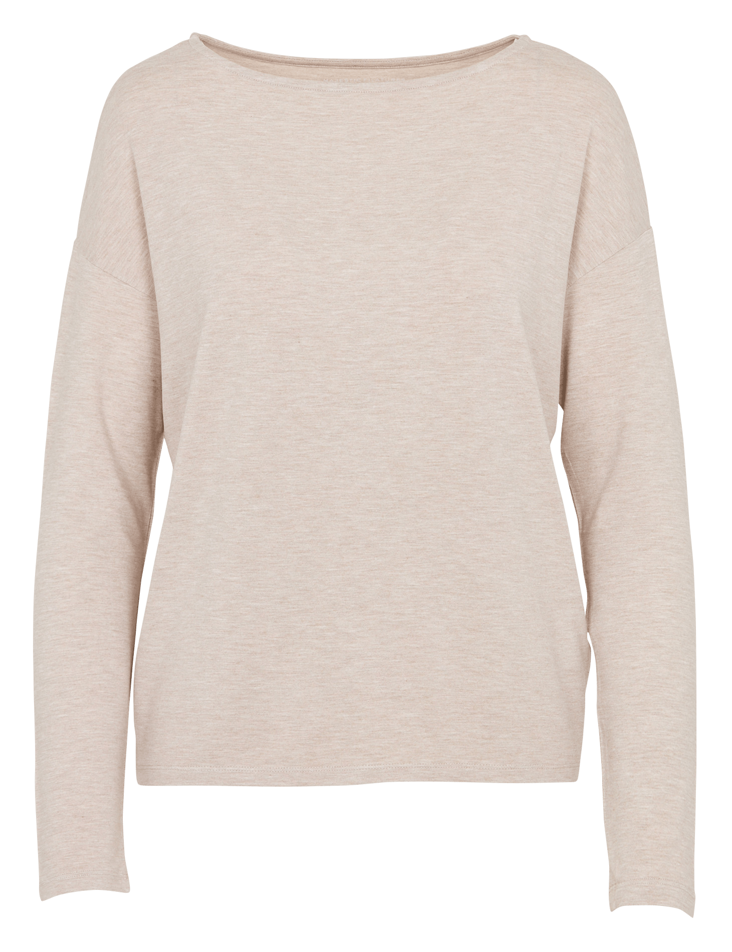 Tee-shirt ample col bateau MAJESTIC FILATURES Beige