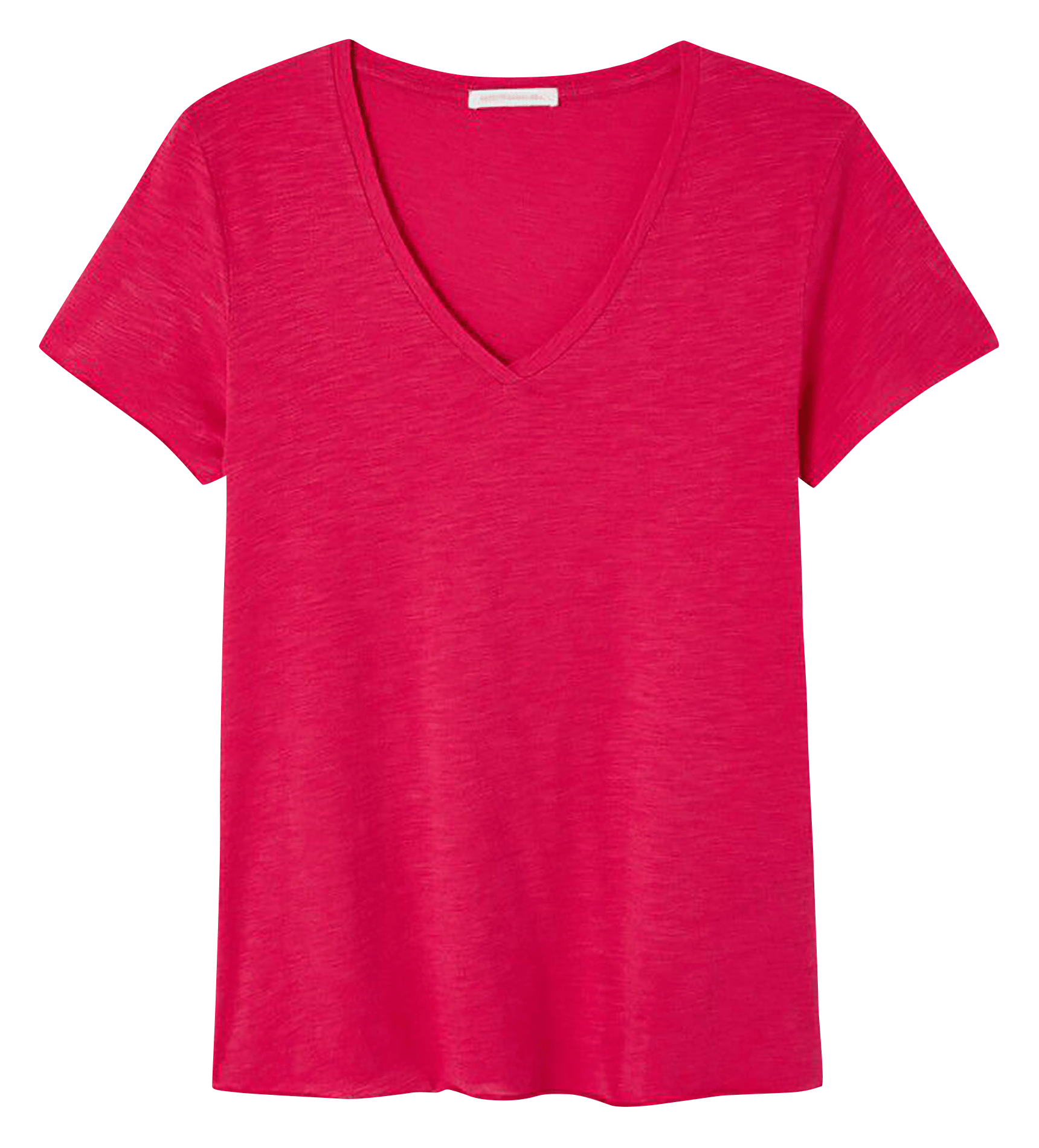 Straight cotton-blend V-neck T-shirt AMERICAN VINTAGE