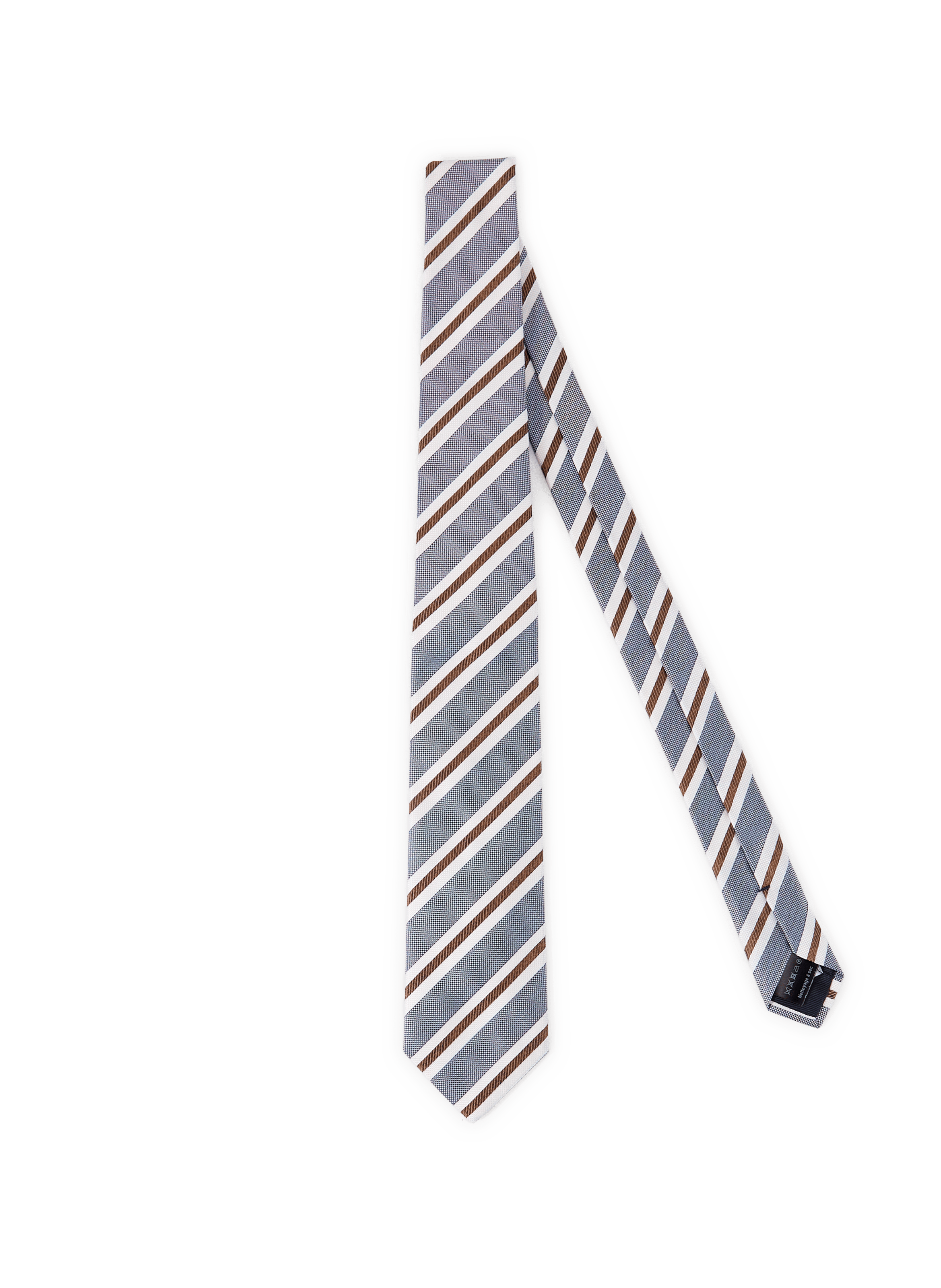 Striped silk tie AU PRINTEMPS PARIS Multicolored