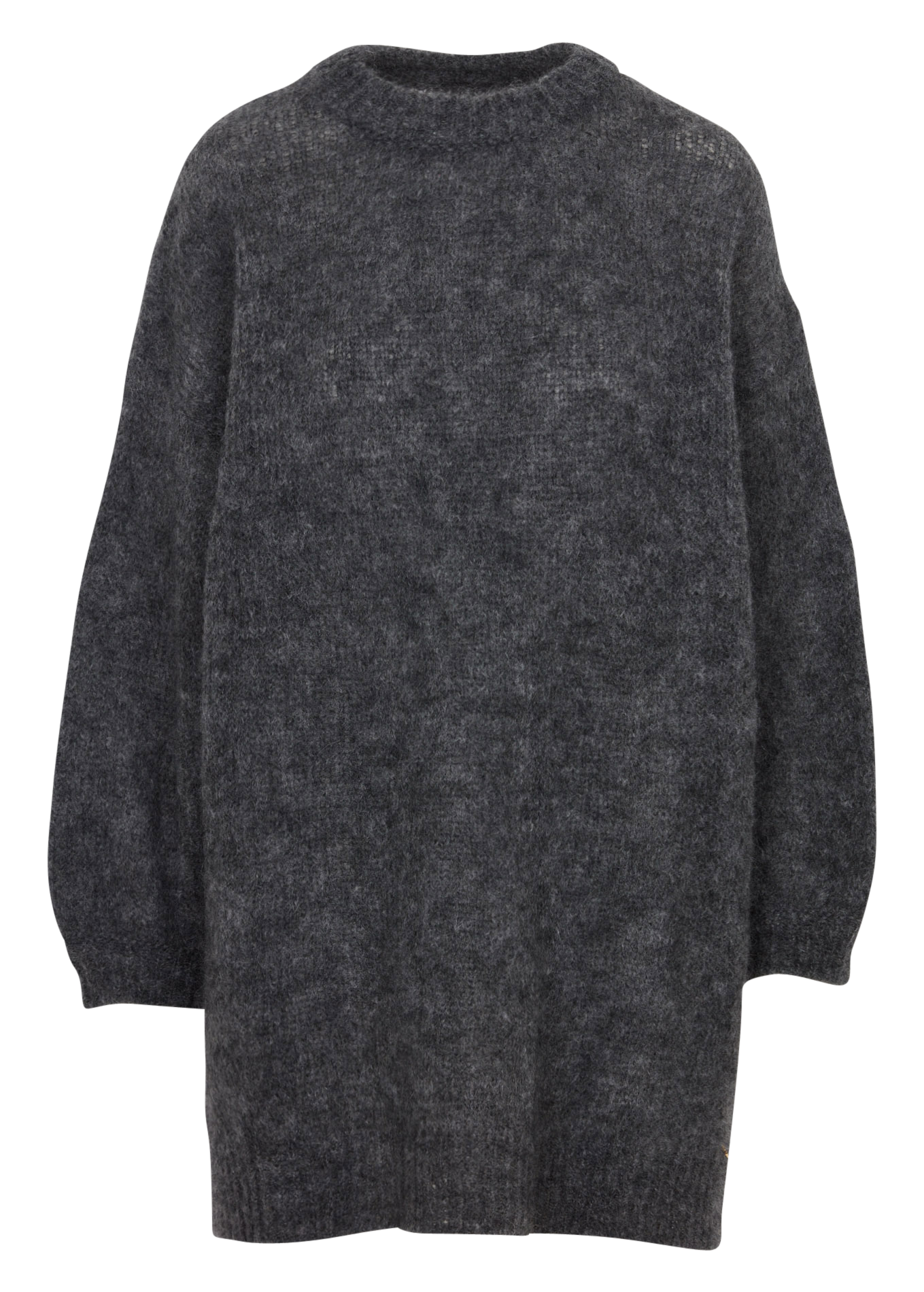 Trui-jurk van wolmix met ronde hals DES PETITS HAUTS Grijs