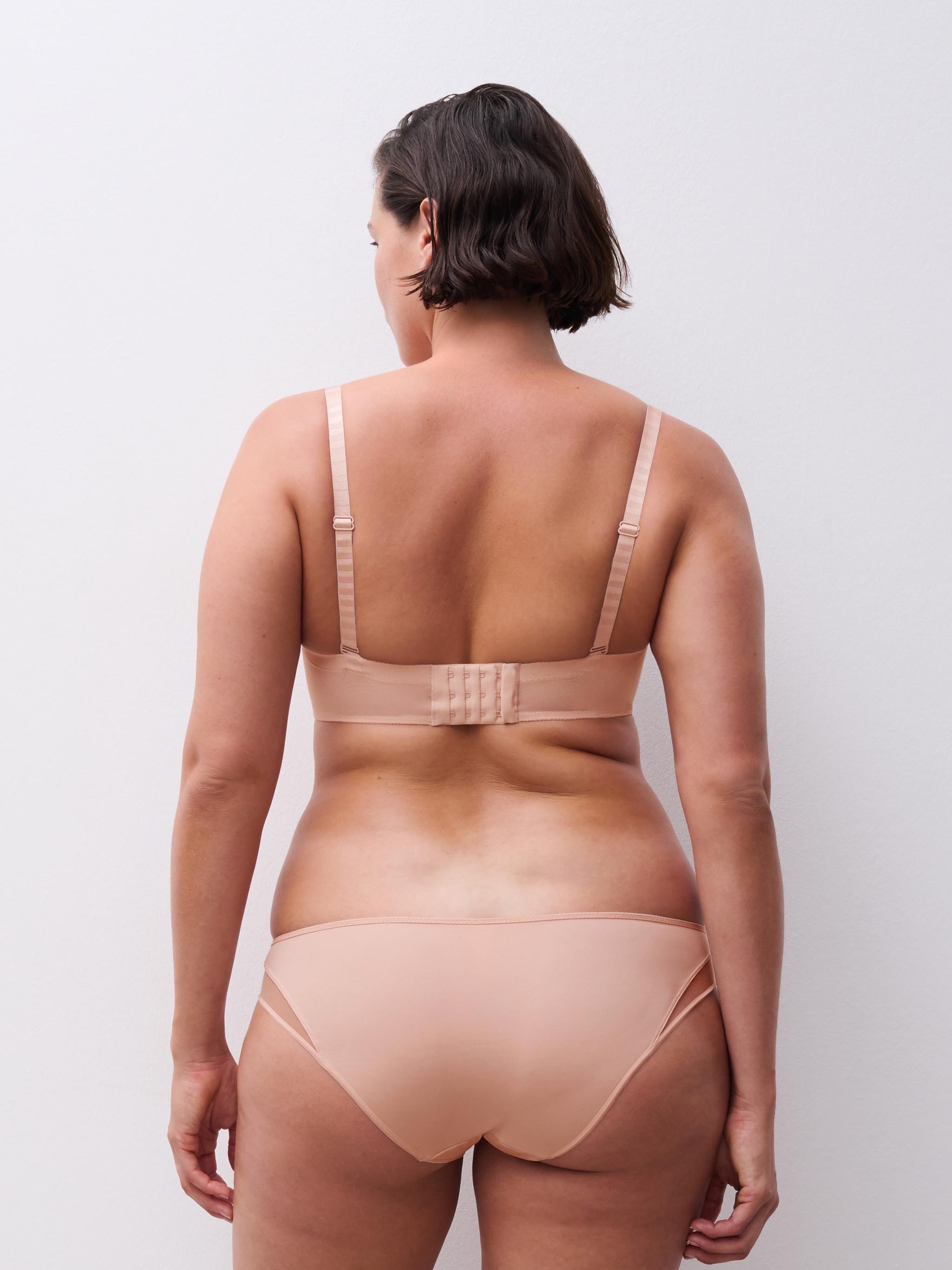 Bandeau bra with cups and removable straps CHANTELLE PULP Pink