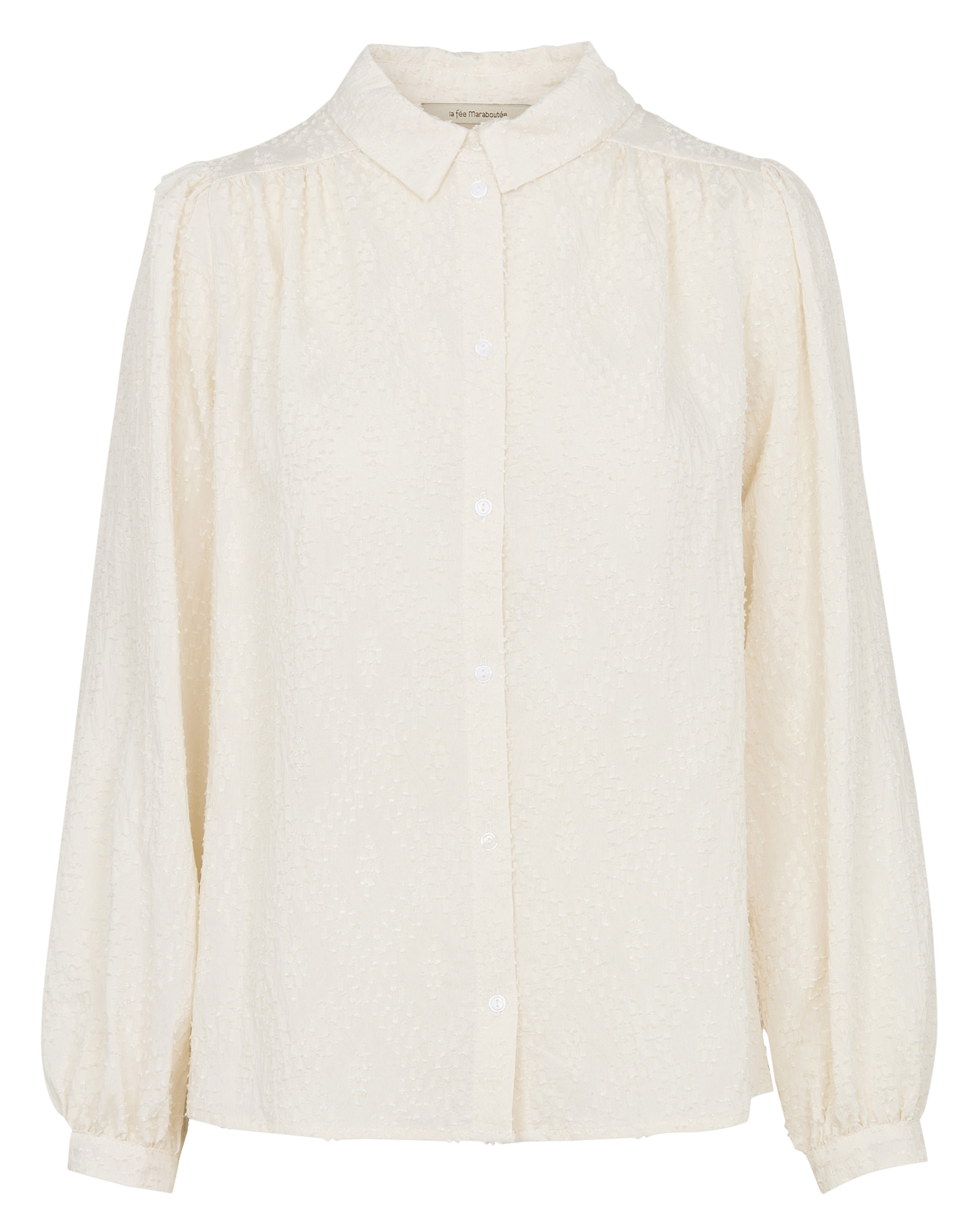 Chemise droite manches longues LA FEE MARABOUTEE Blanc