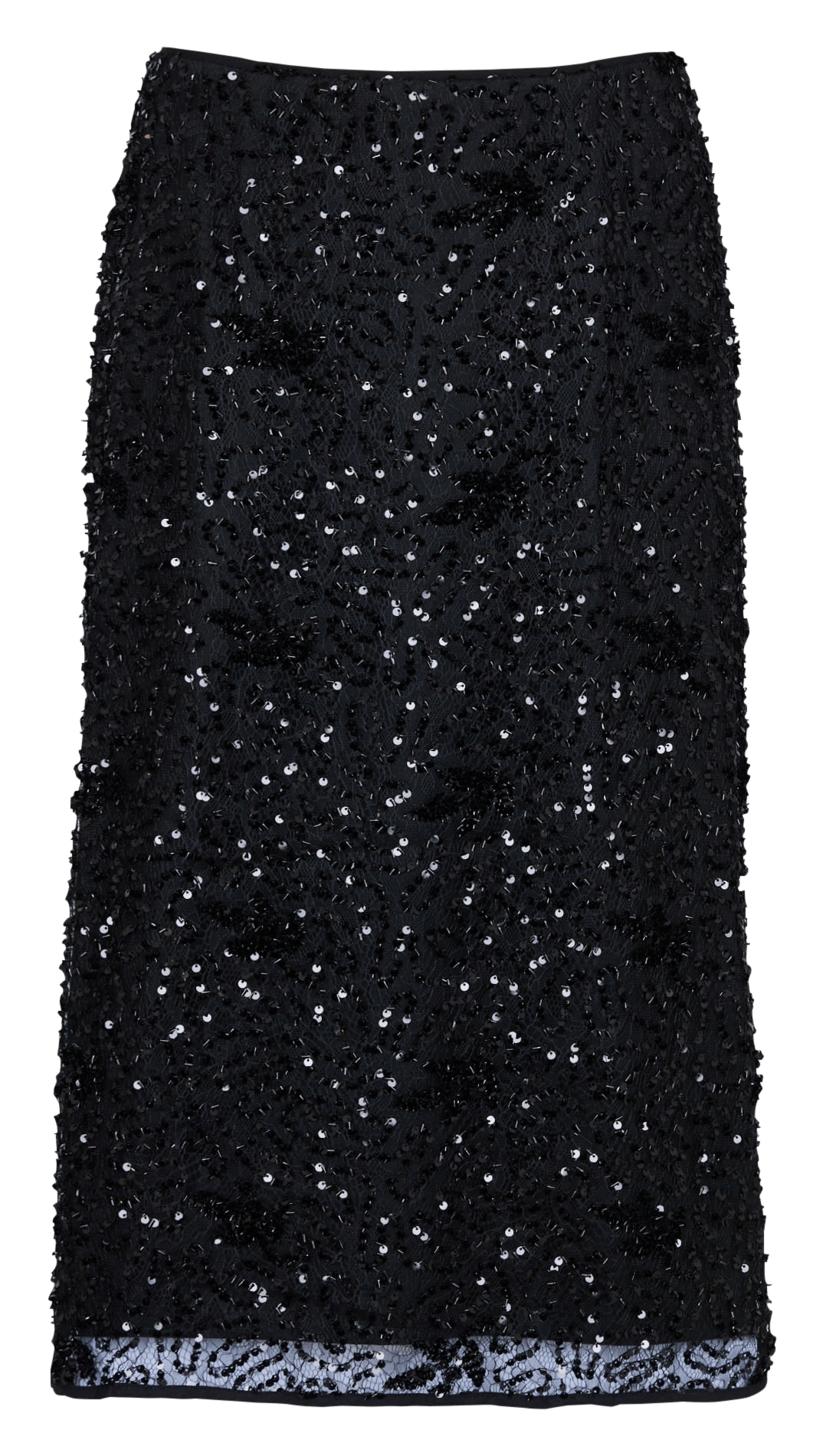 Halflange rok met lovertjes Floride  JC SOPHIE Zwart
