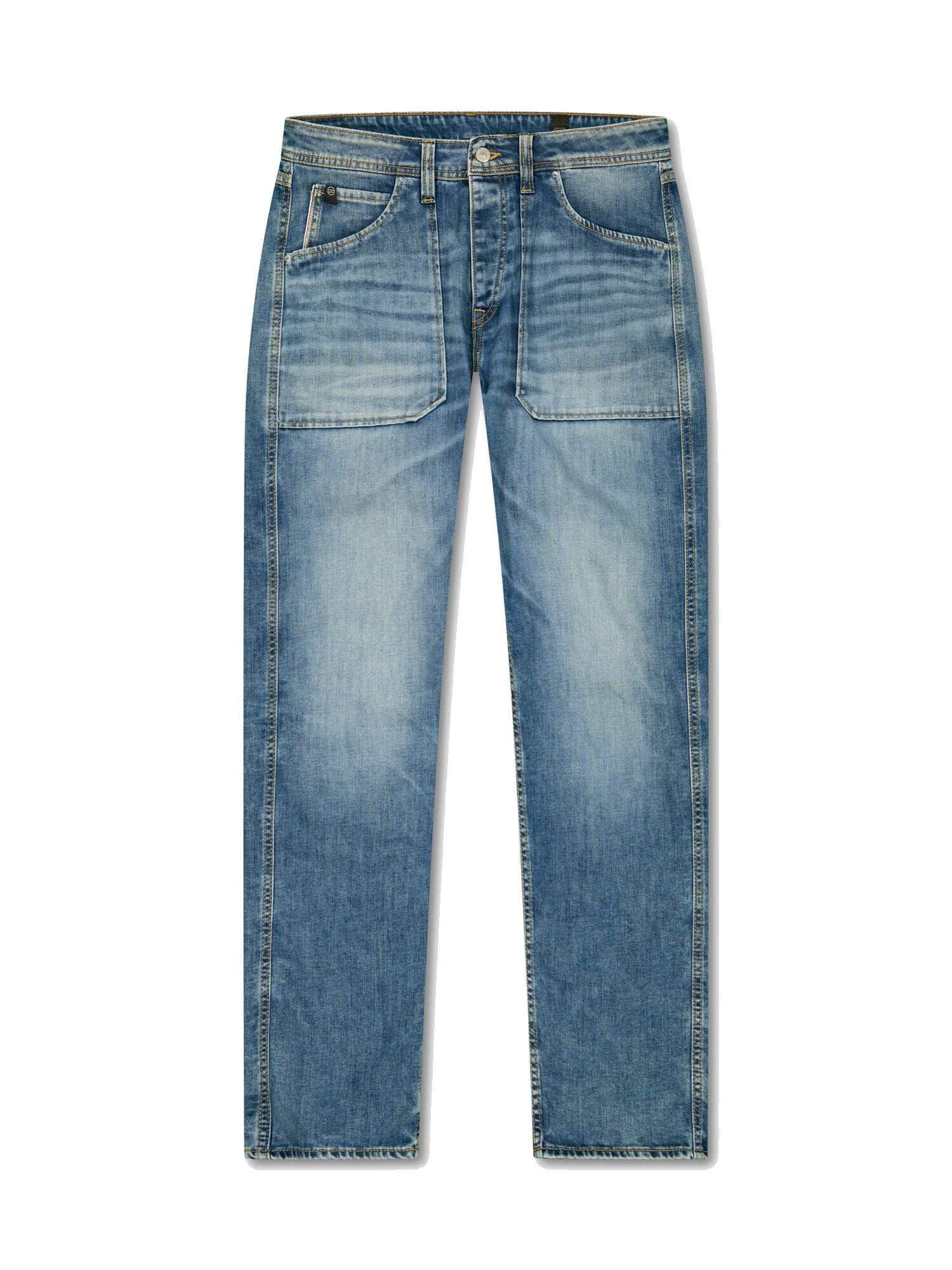 Loose-Fit Buttoned Jeans LE TEMPS DES CERISES Blue