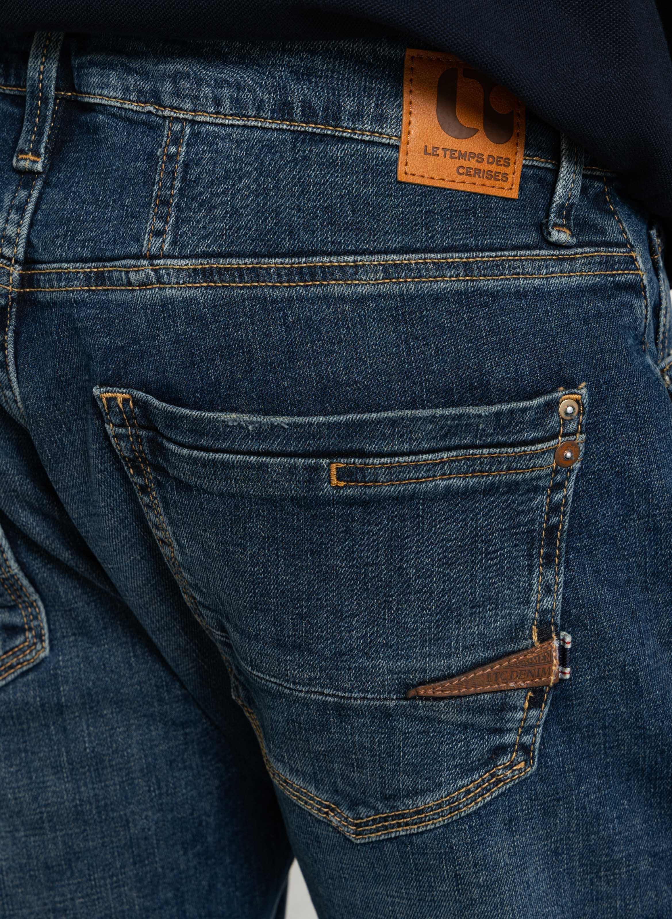 Slimfit-Jeans mit 5 Taschen LE TEMPS DES CERISES Blau