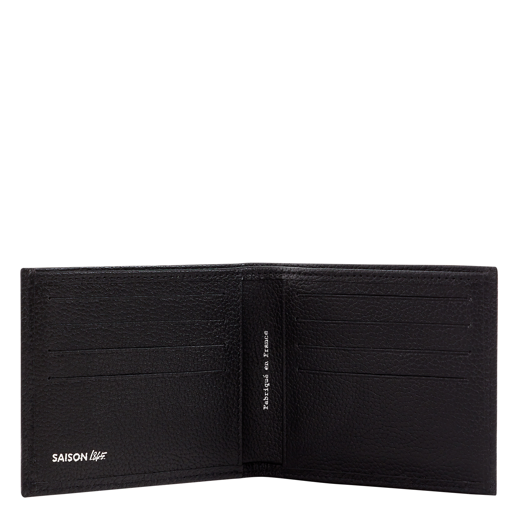 Grained leather wallet SAISON 1865 Brown