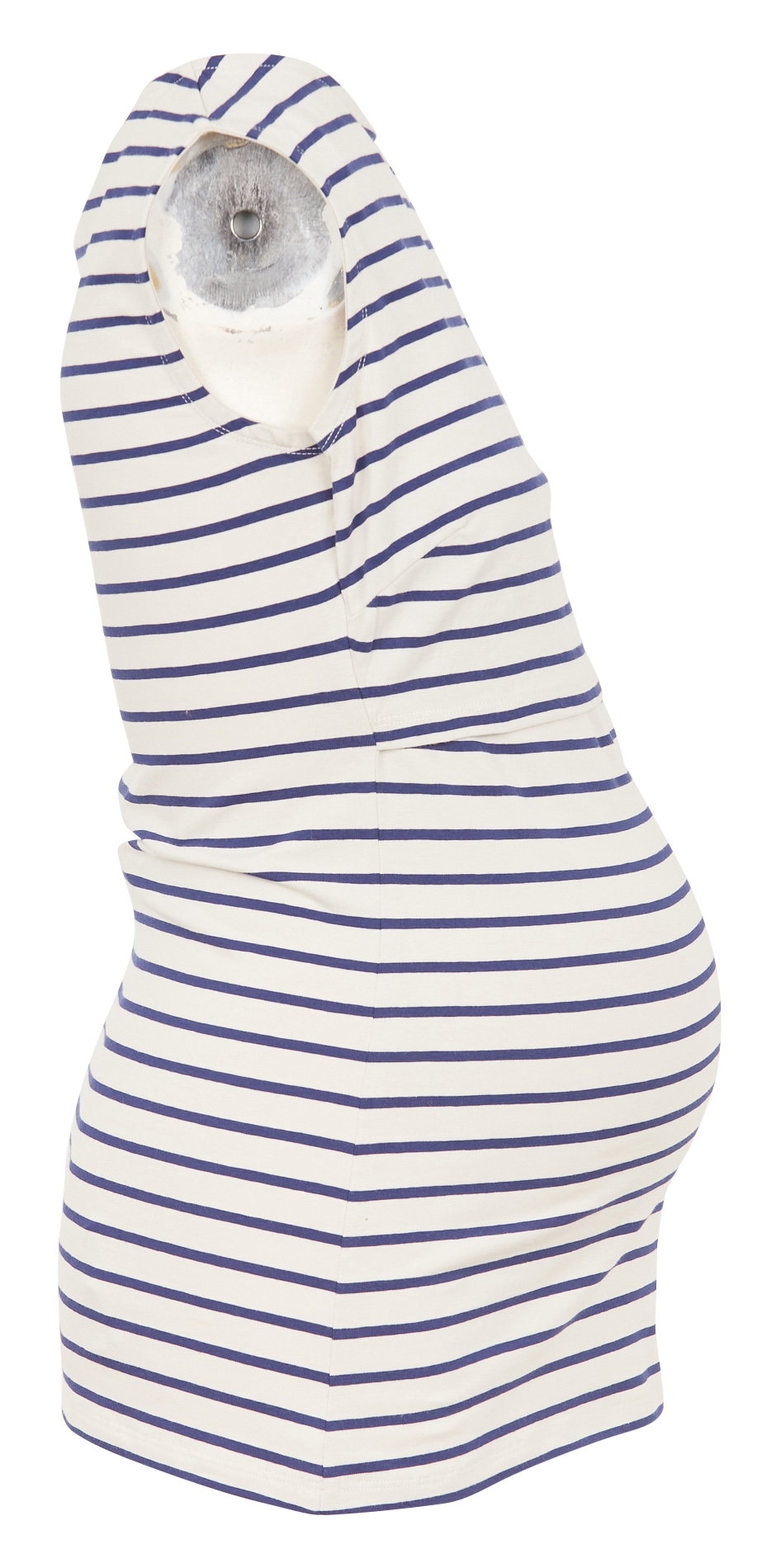 Débardeur d'allaitement col bateau rayé en coton bio stretch BOOB Multicolore