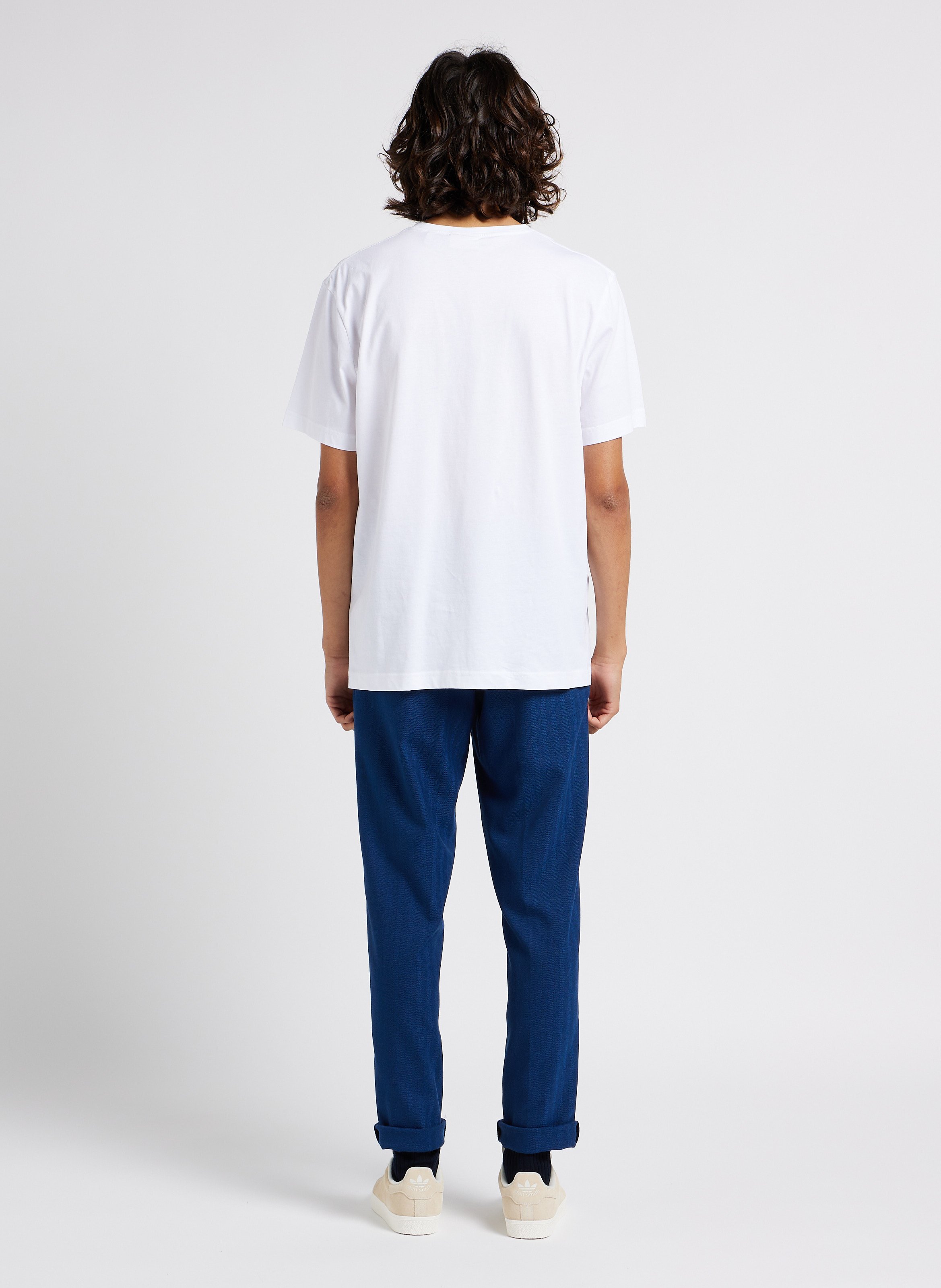 Round-neck cotton T-shirt GANT White