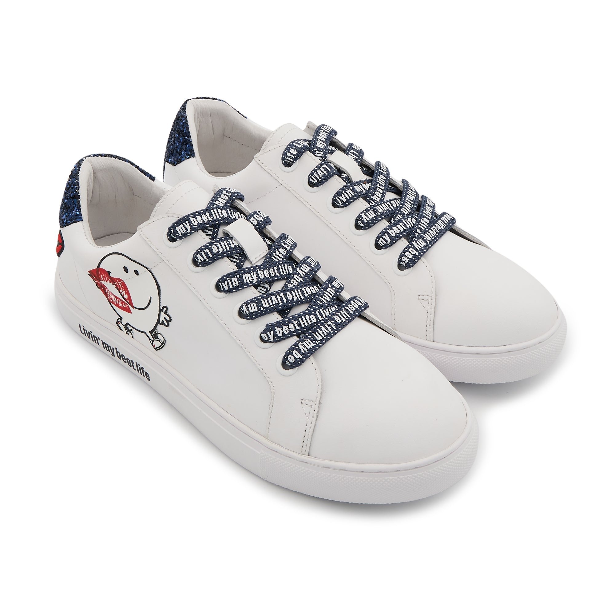 Leather sneakers BONS BAISERS PARIS White