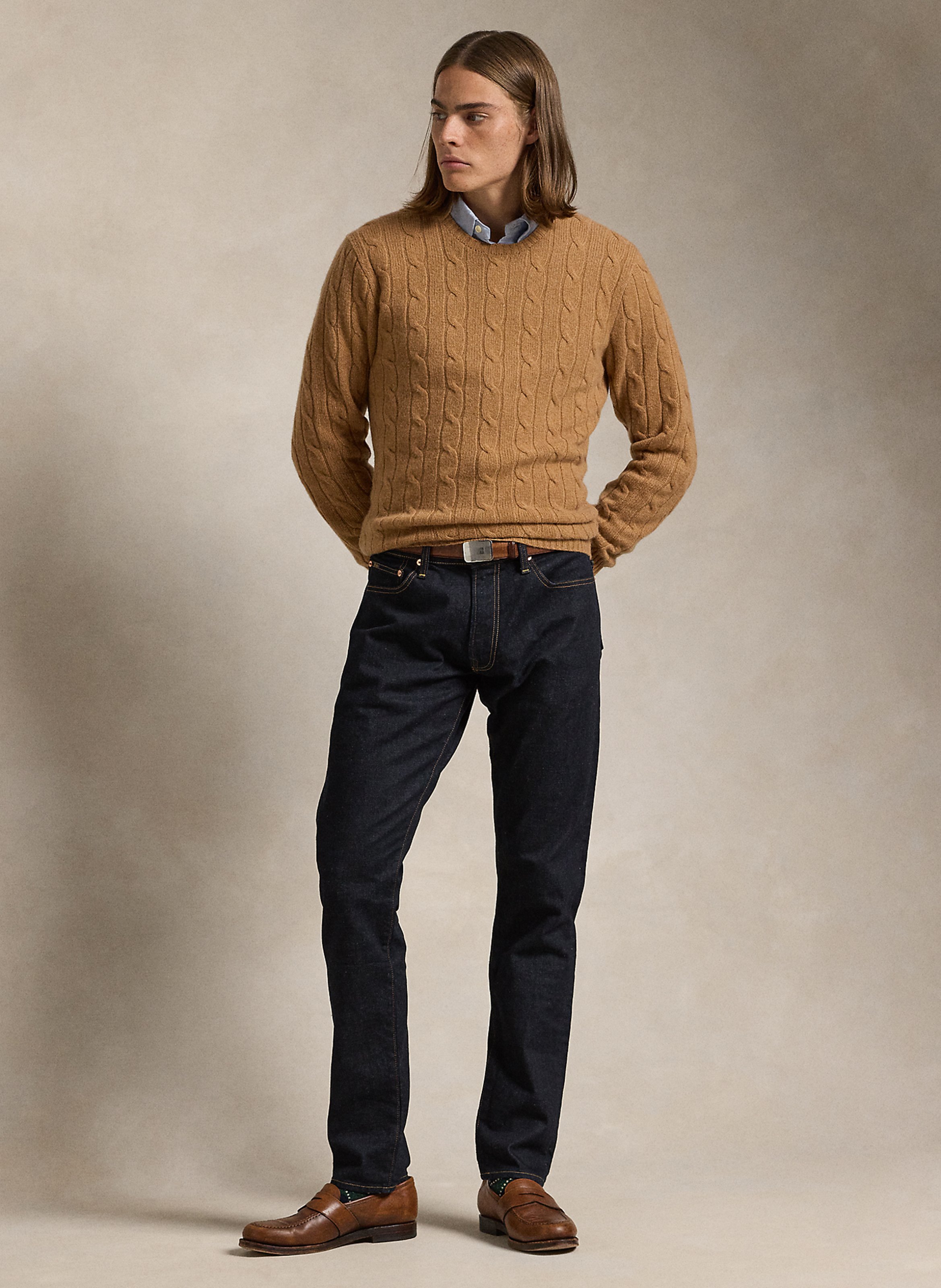 Slim-fit cotton-blend jeans POLO RALPH LAUREN Blue