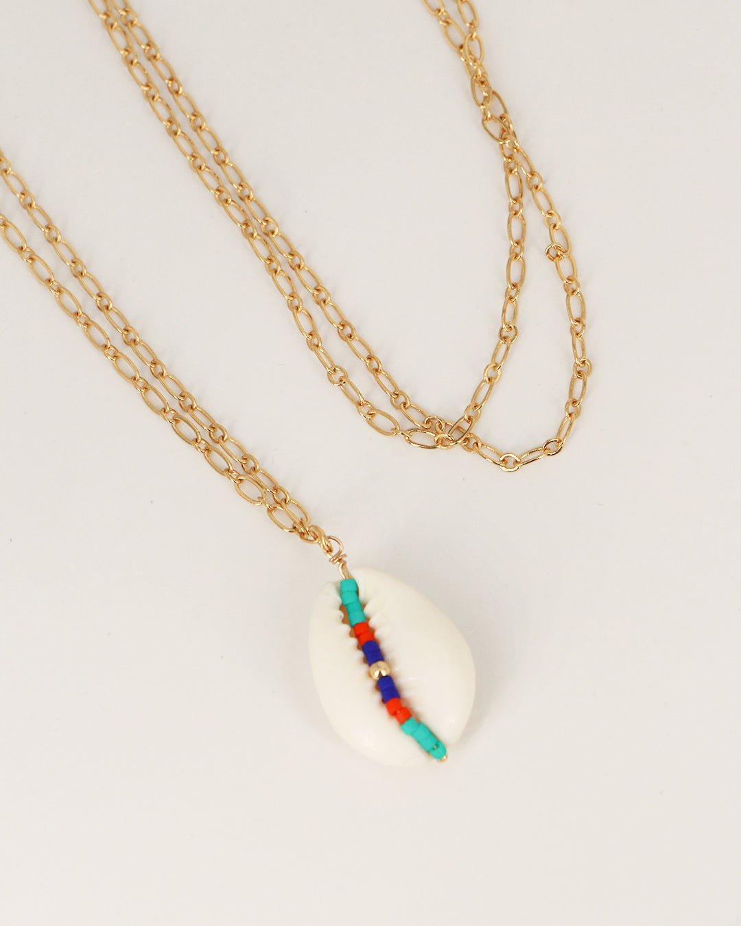 Long necklace NILAI Golden