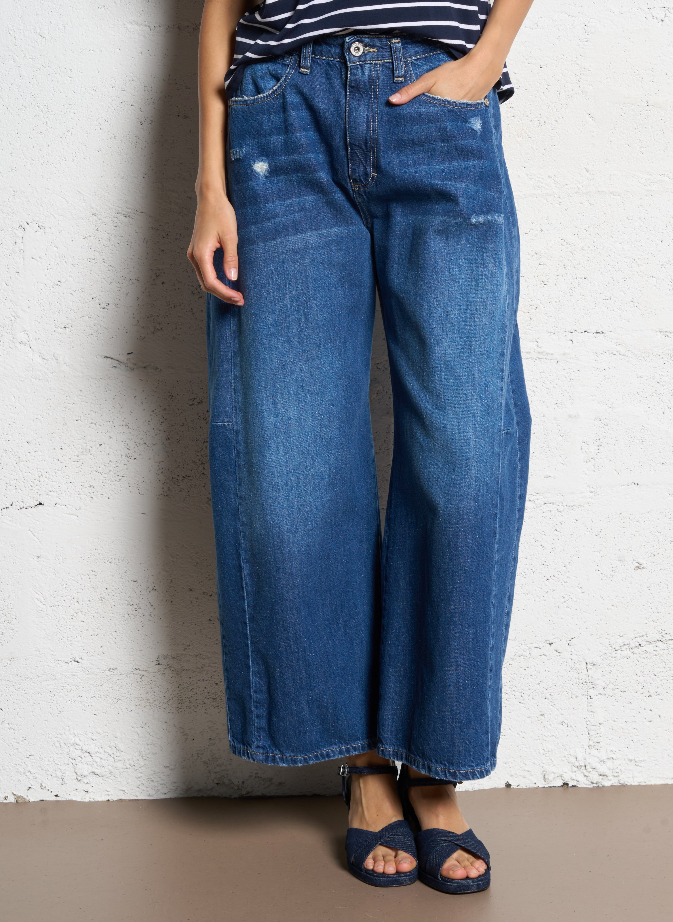 Jean large PLEASE Bleu