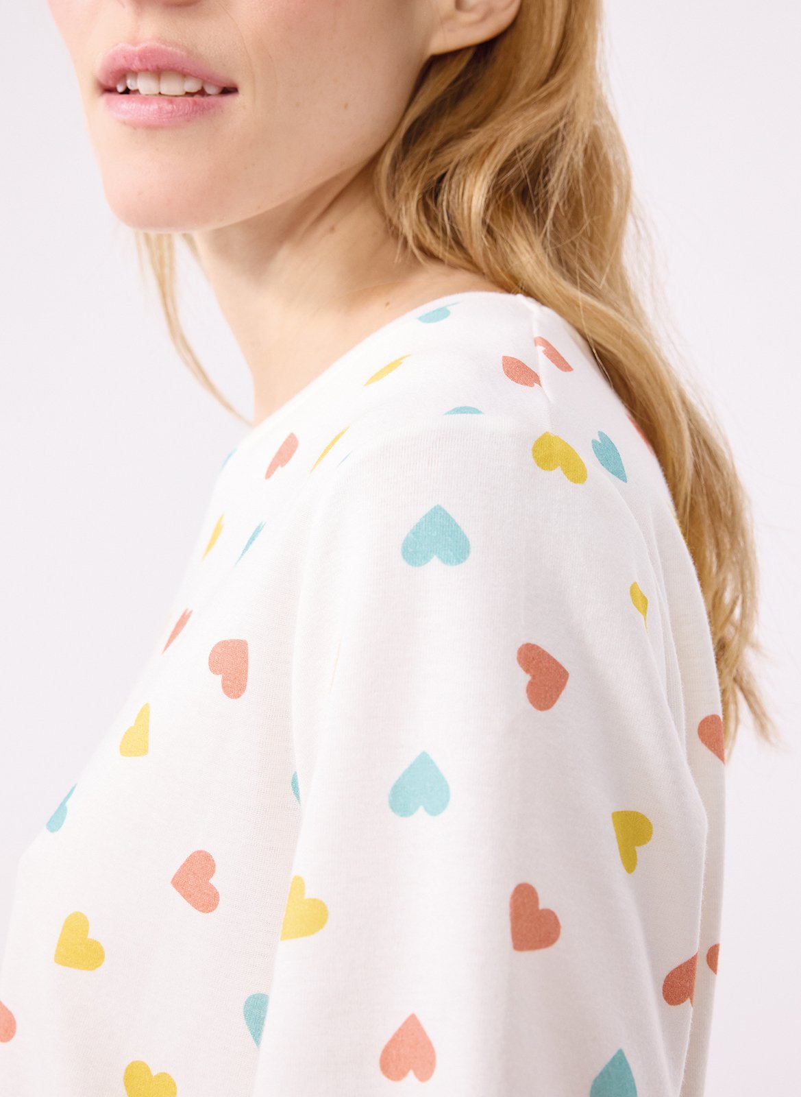 Herz-Pyjama PETIT BATEAU Mehrfarbig