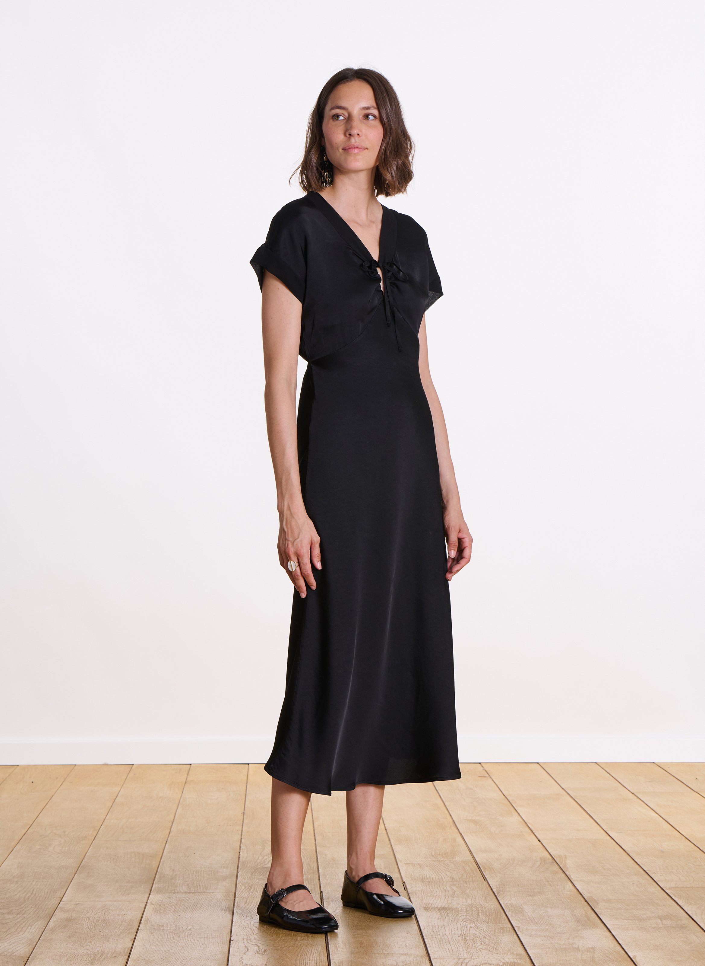 Jane patent leather ballet pumps LA FEE MARABOUTEE Black