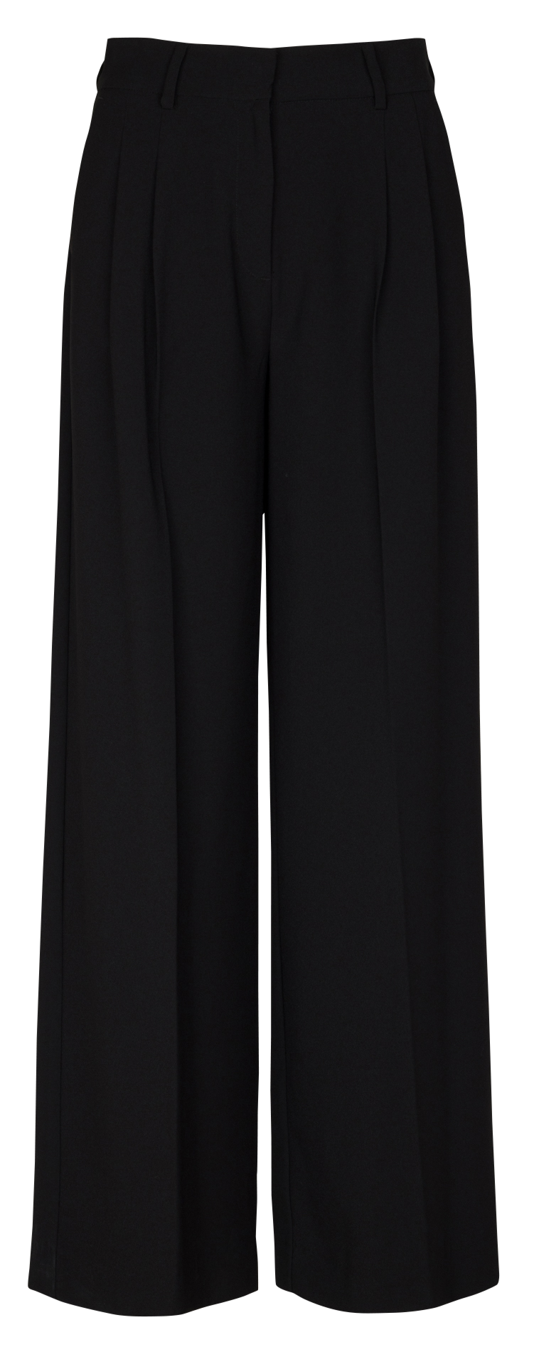 Azawood high-waisted wide-leg trousers LA FEE MARABOUTEE Black