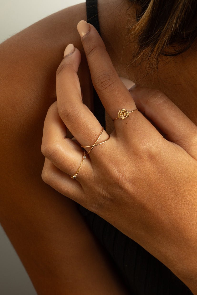 Crossover ring YAY Golden