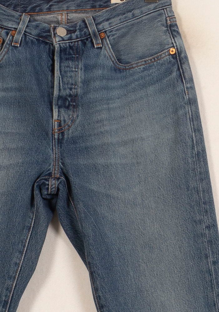 Cropped slim jeans with studs LEVI'S - Seconde main Blue