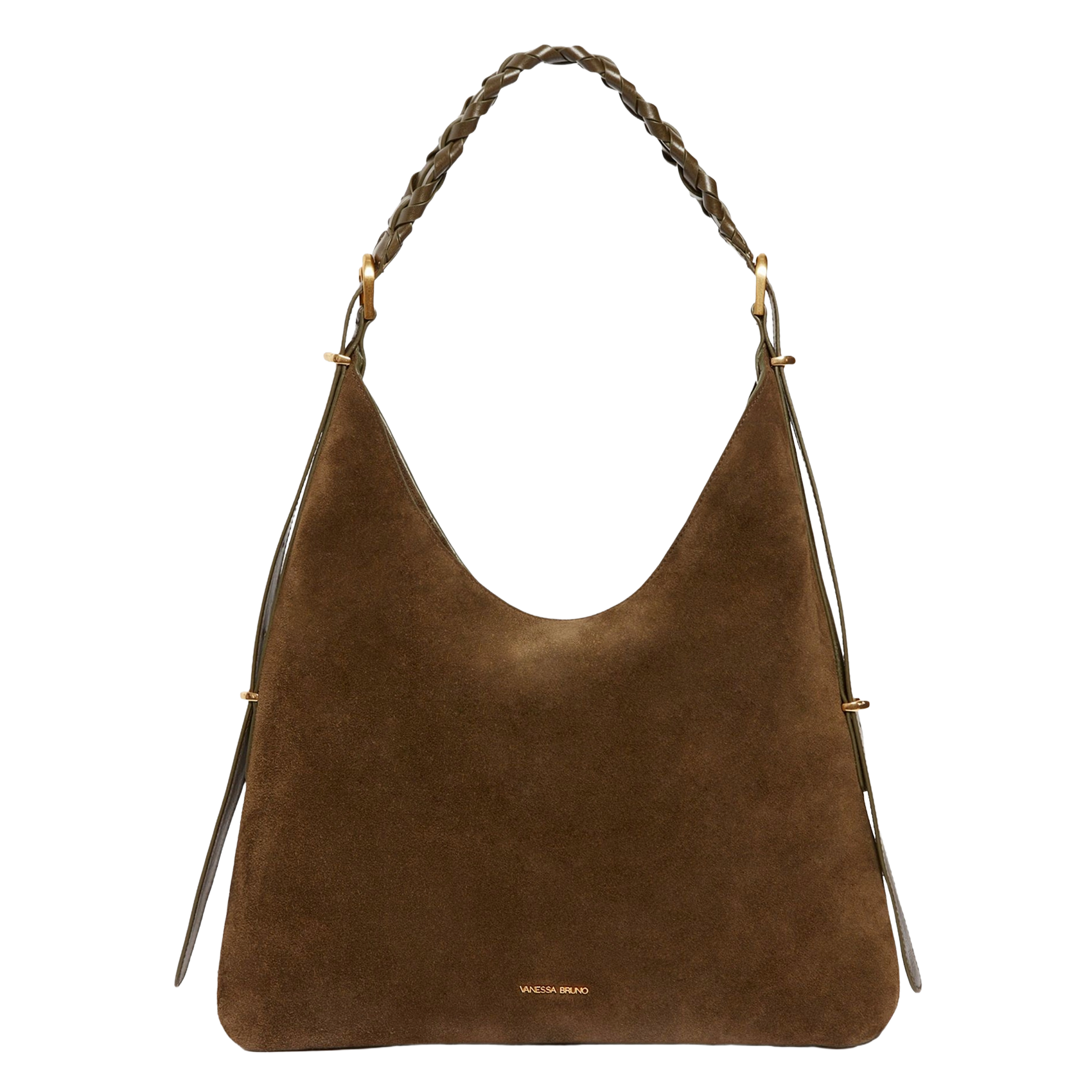 Leather clutch bag VANESSA BRUNO Green