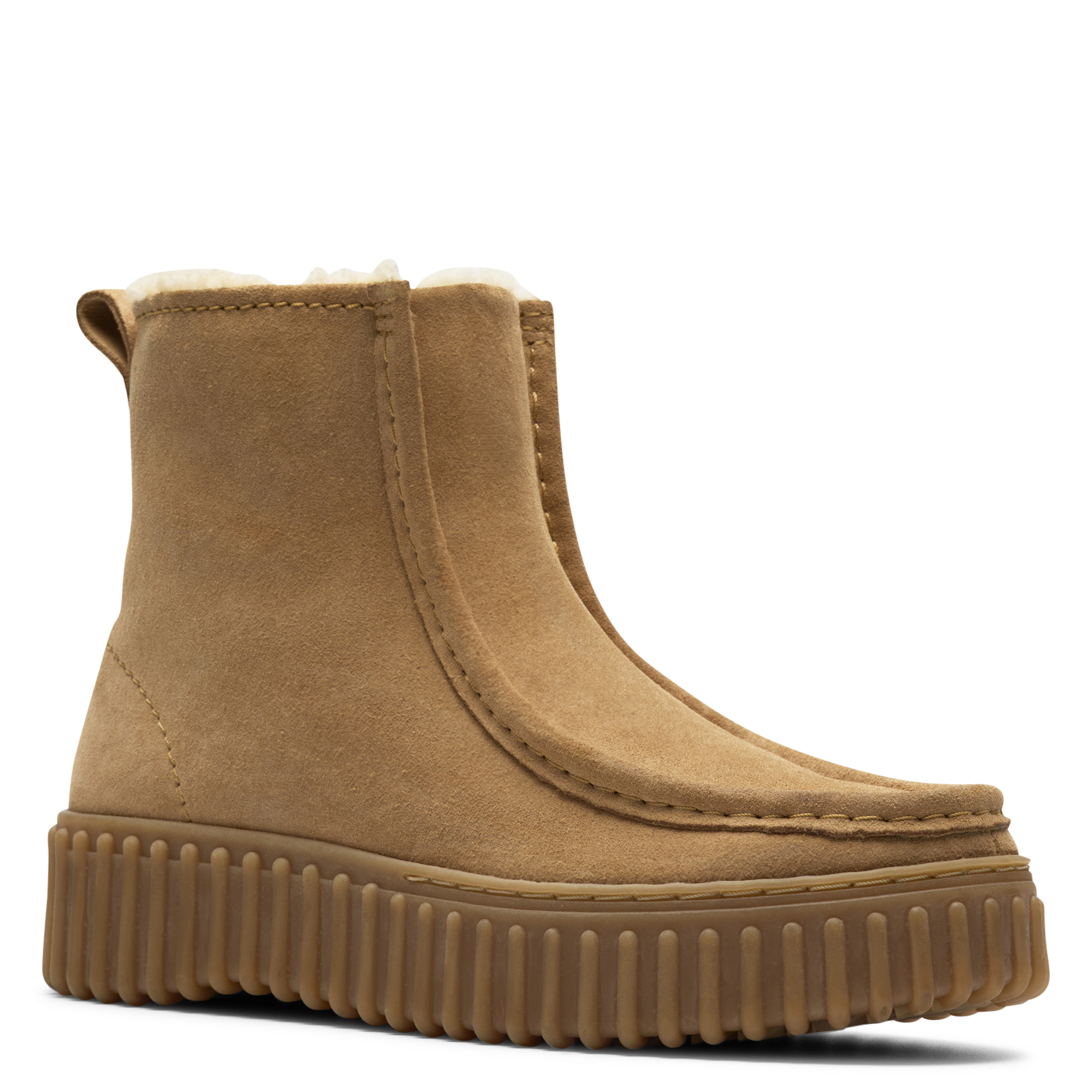 Suède enkellaarzen CLARKS Beige