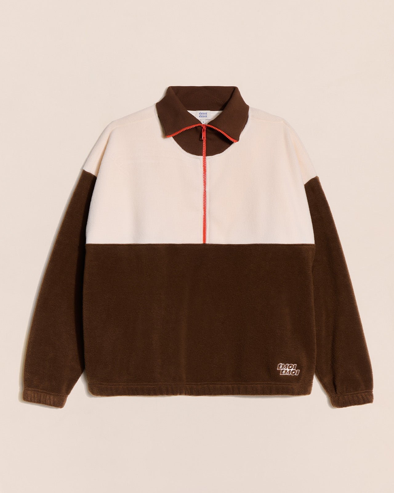 Le sweat sven en polaire recyclée EMOI EMOI Marron