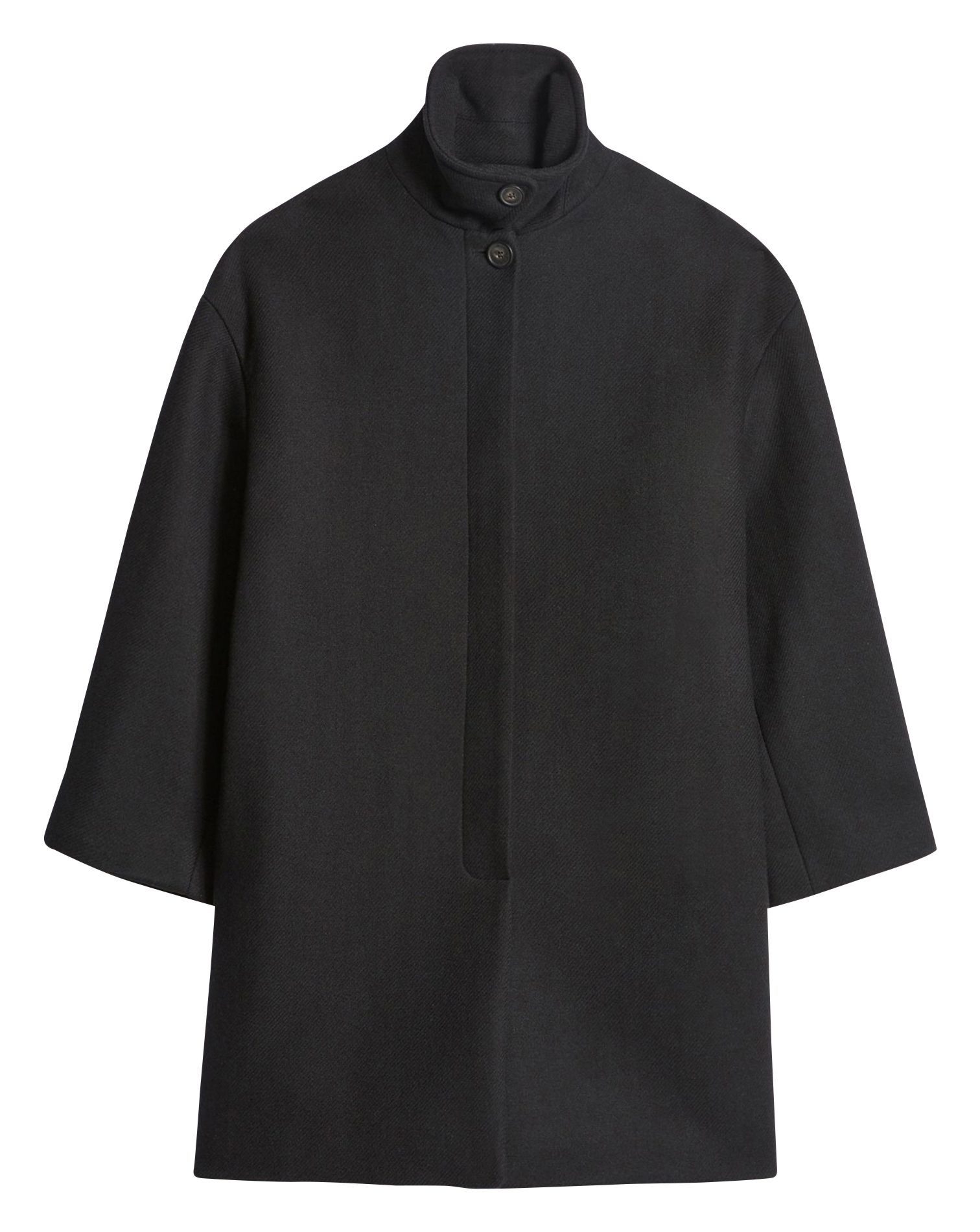 Straight wool coat with high neck VANESSA BRUNO Black