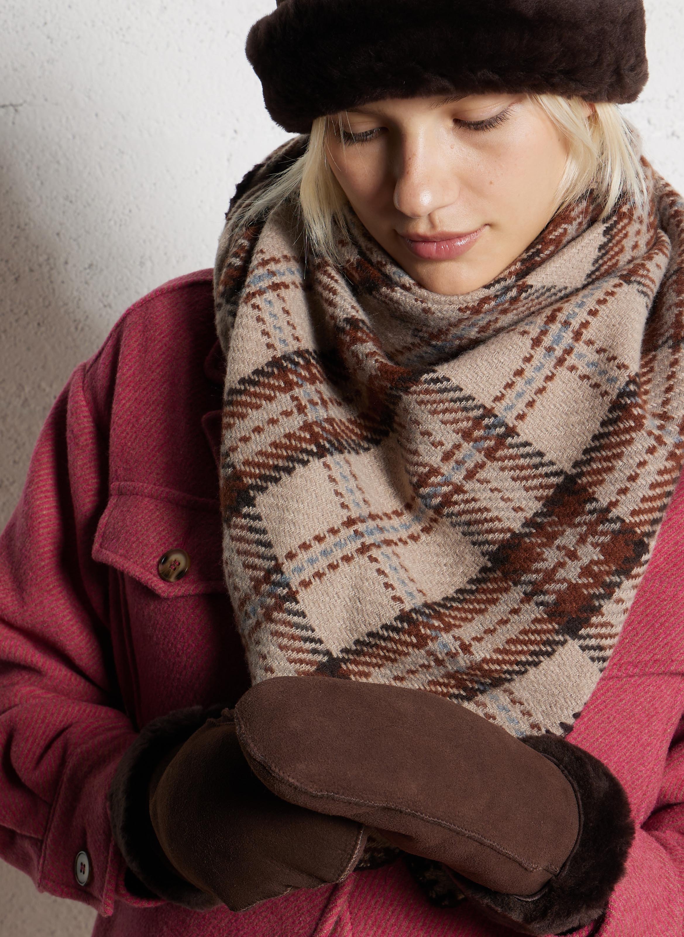 Wildleder-Handschuhe BECKSONDERGAARD Braun