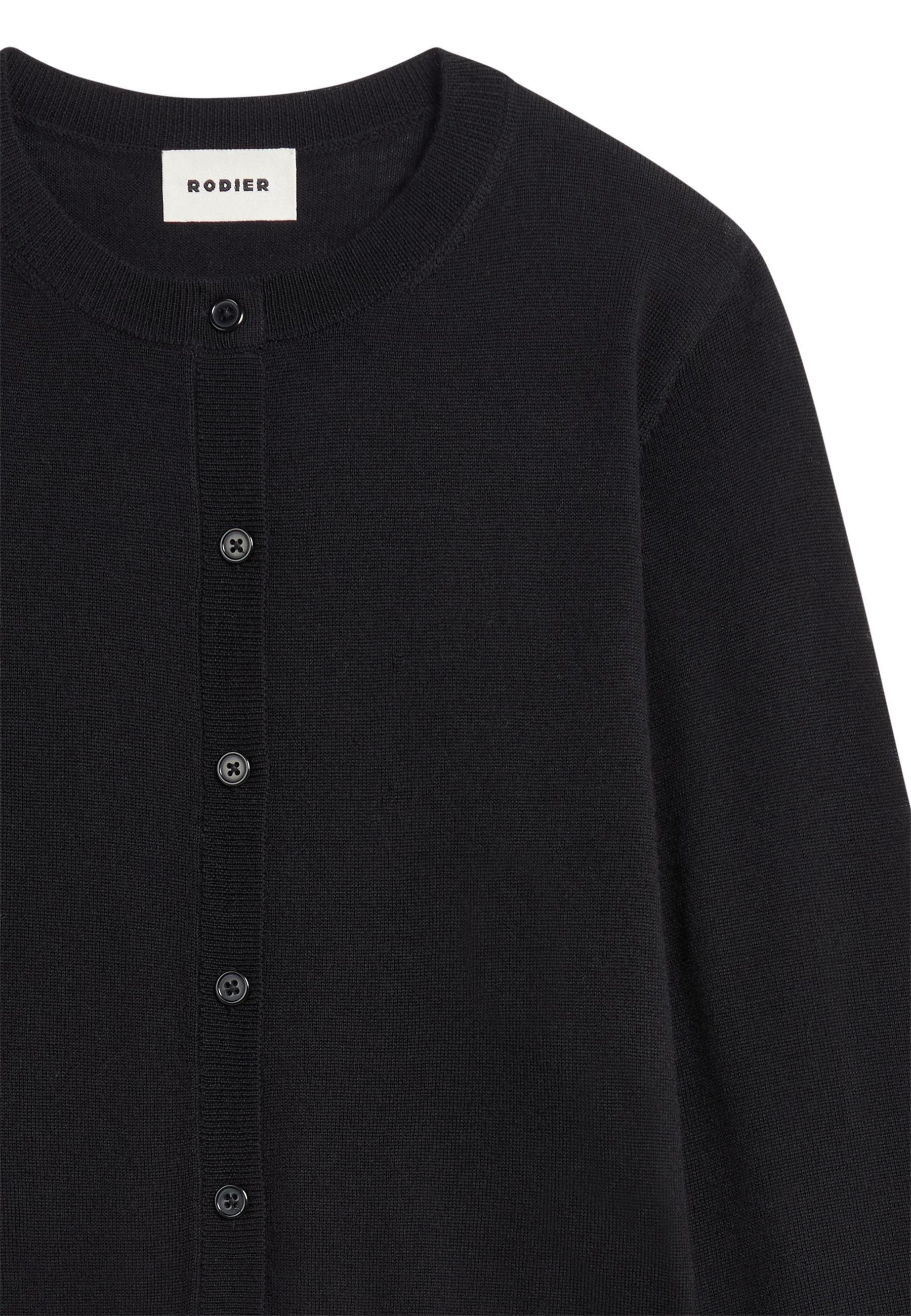 Short merino wool cardigan RODIER Black