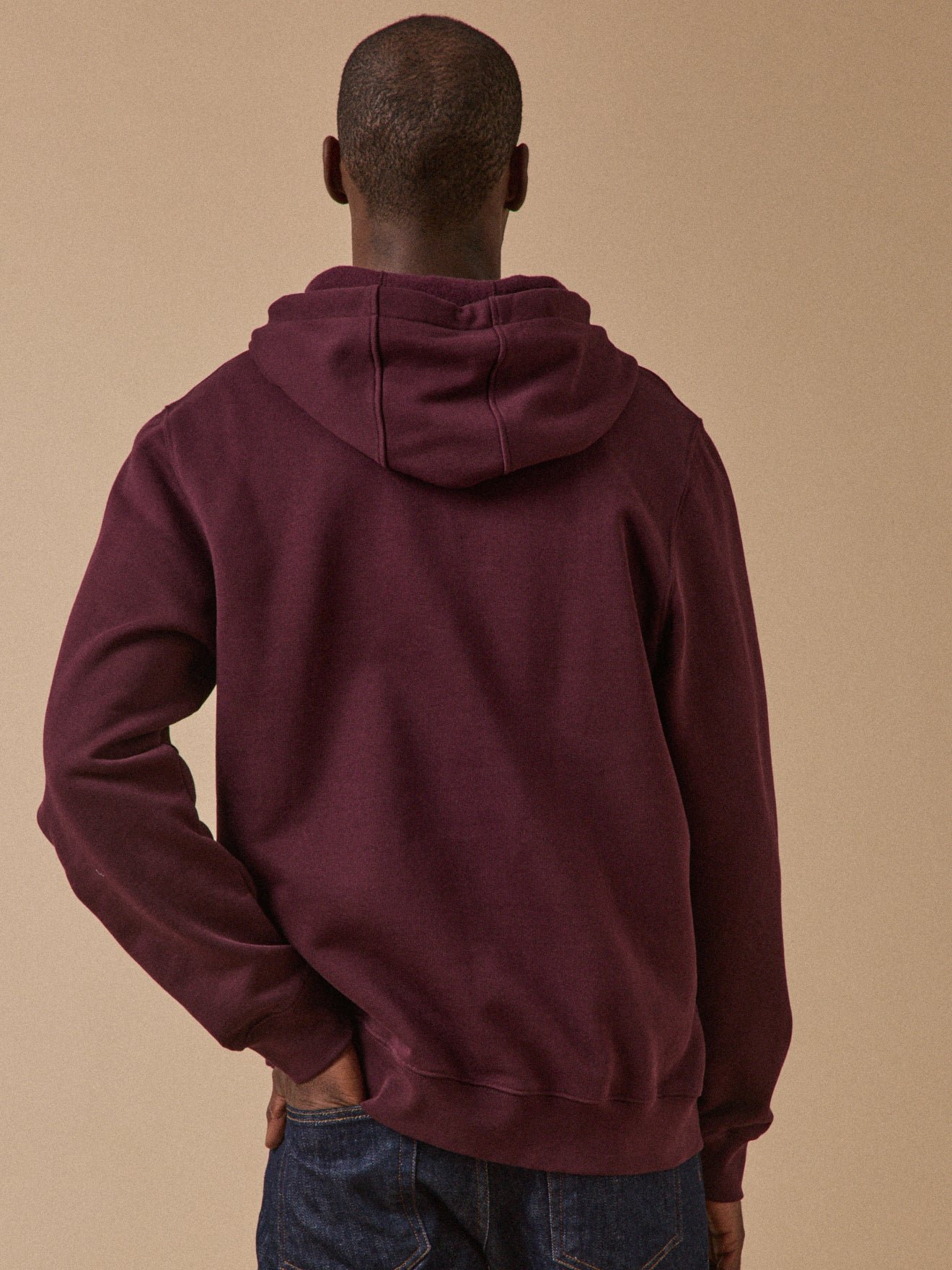 Organic cotton hoodie CYRILLUS Red