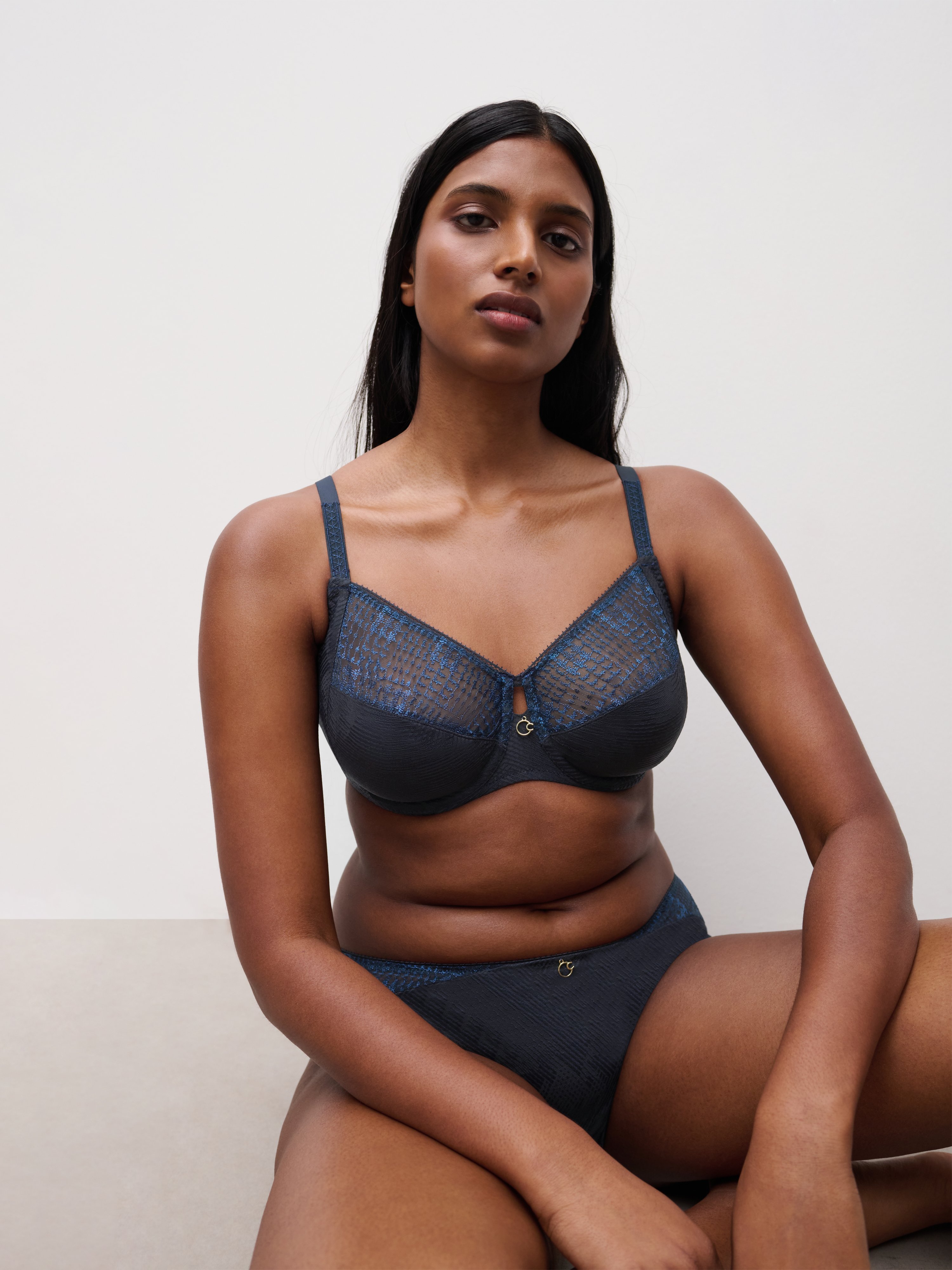 Full-cup bra CHANTELLE Blue