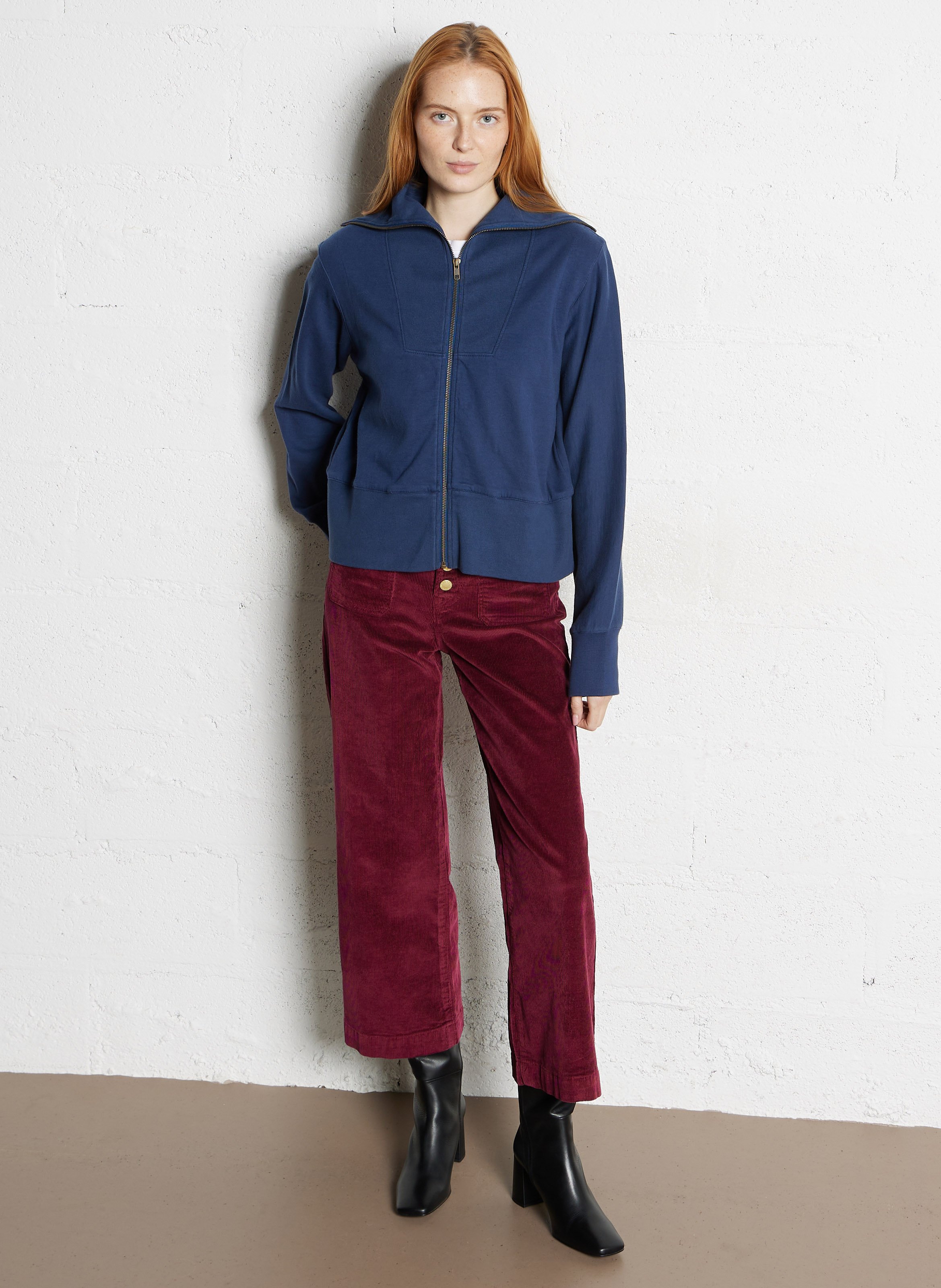 Jean taille haute évasée LA PETITE ETOILE Rouge