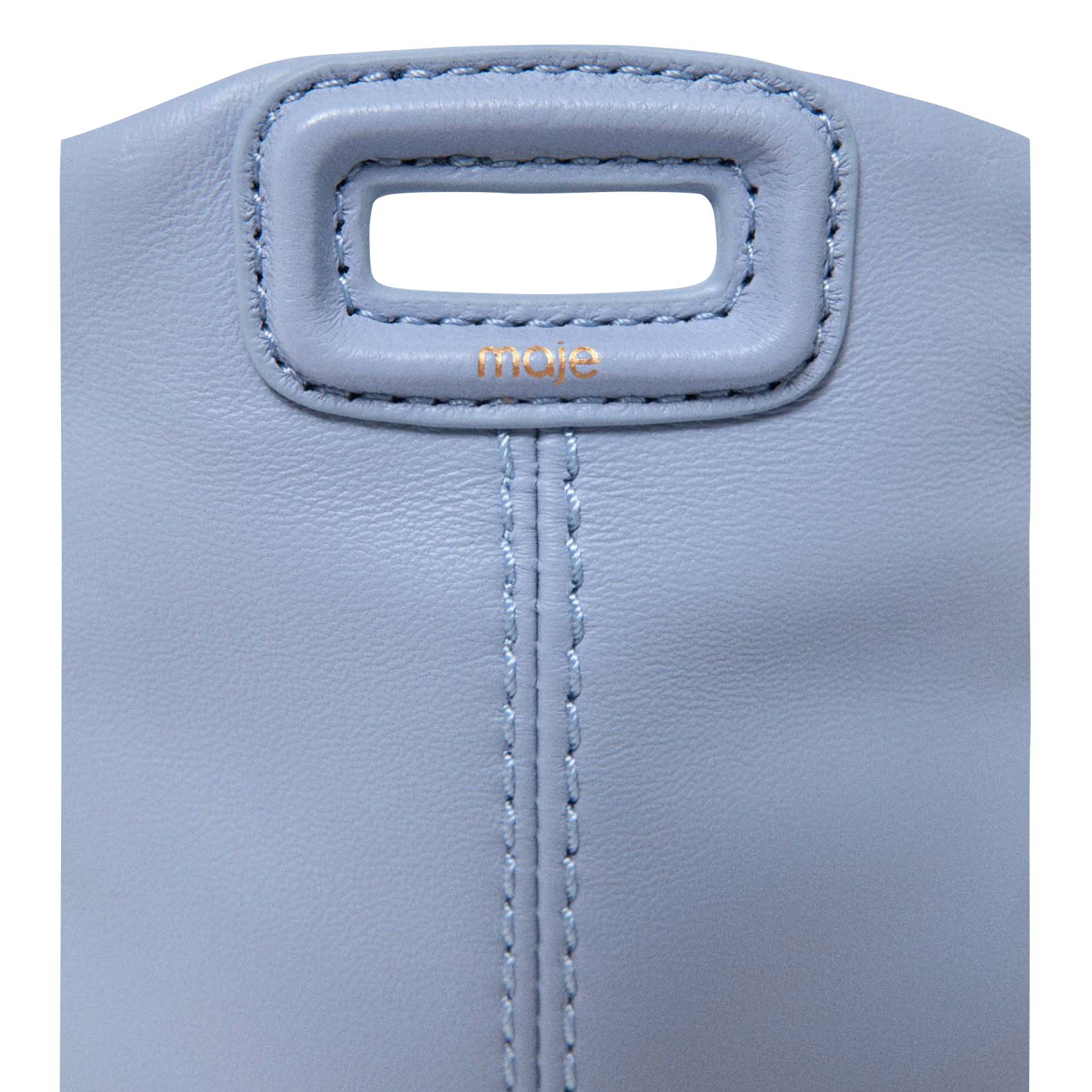 Dori leather shoulder bag MAJE Blue